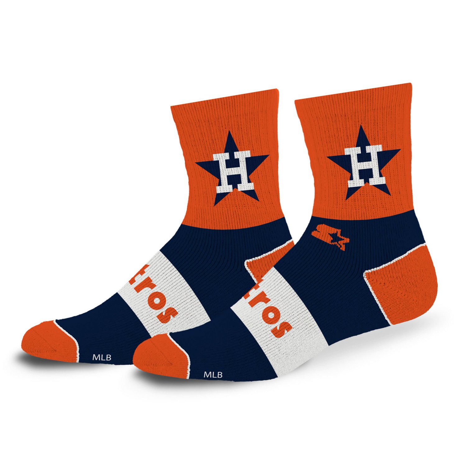 Unisex Starter Houston Astros Trifecta Throwback Mid-Crew Socks