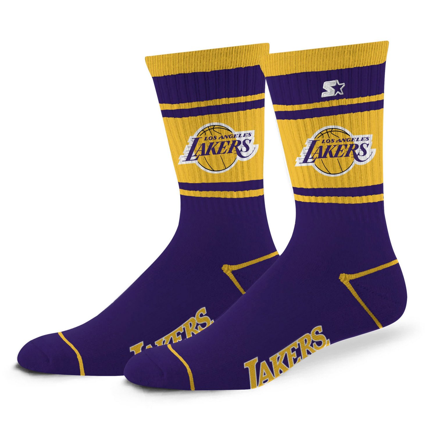 Unisex Starter Los Angeles Lakers Billboard Crew Socks - view number 1