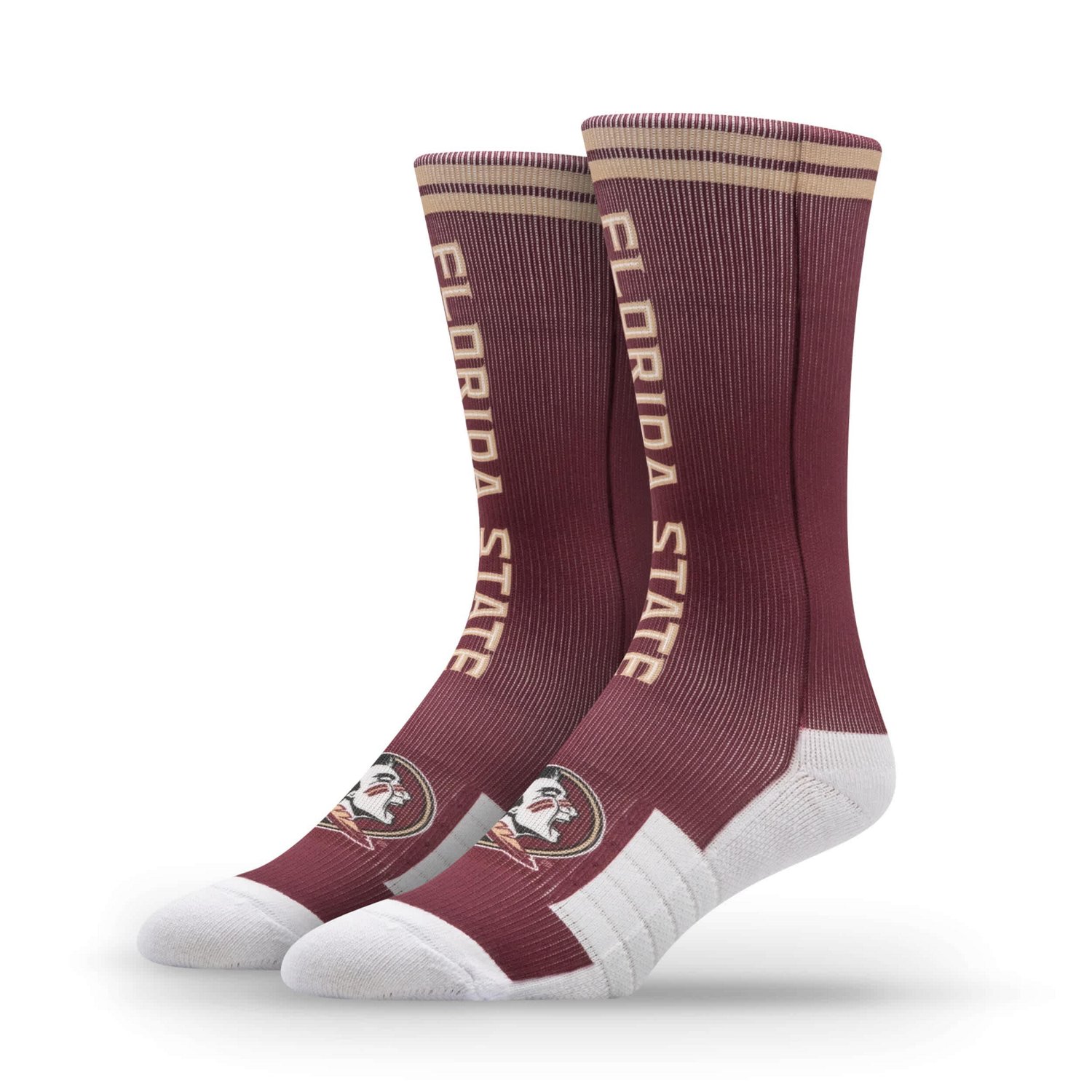 Unisex Strideline Florida State Seminoles Premium Wordmark Crew Socks - view number 1
