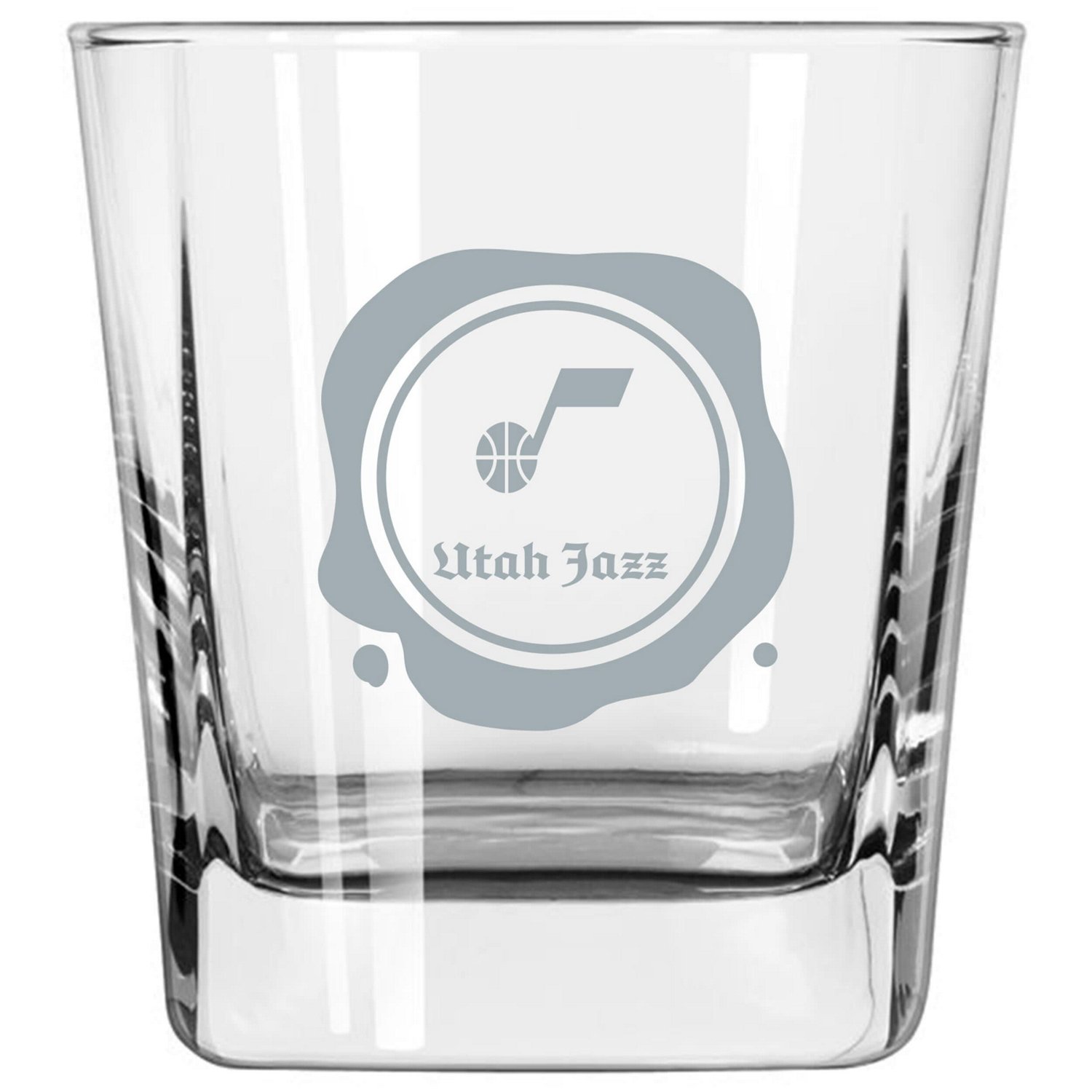 Utah Jazz 14oz Frost Stamp Old Fashioned Glass - view number 1