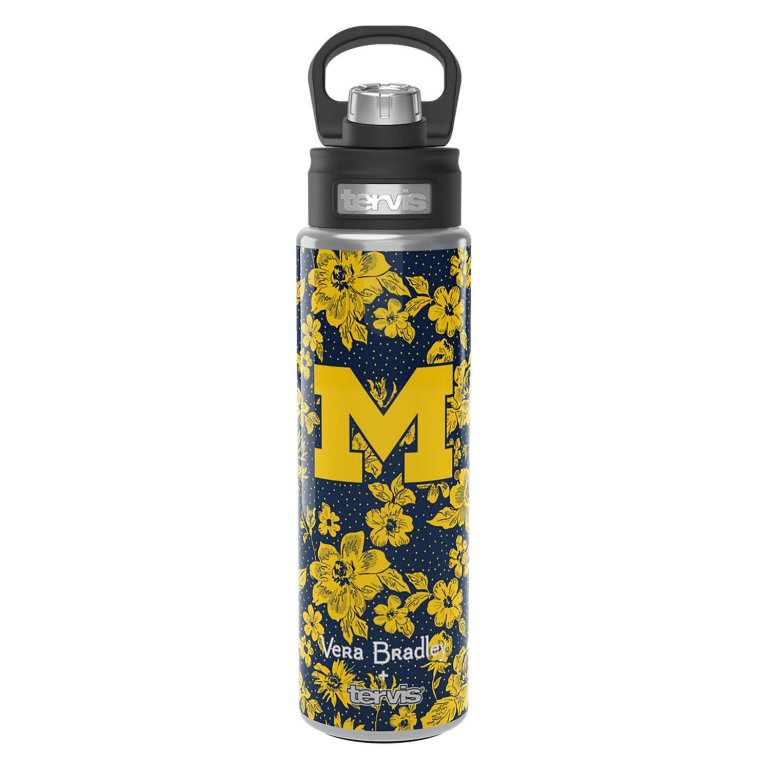 Vera Bradley x Tervis Michigan Wolverines 24oz Wide Mouth Bottle with Deluxe Lid