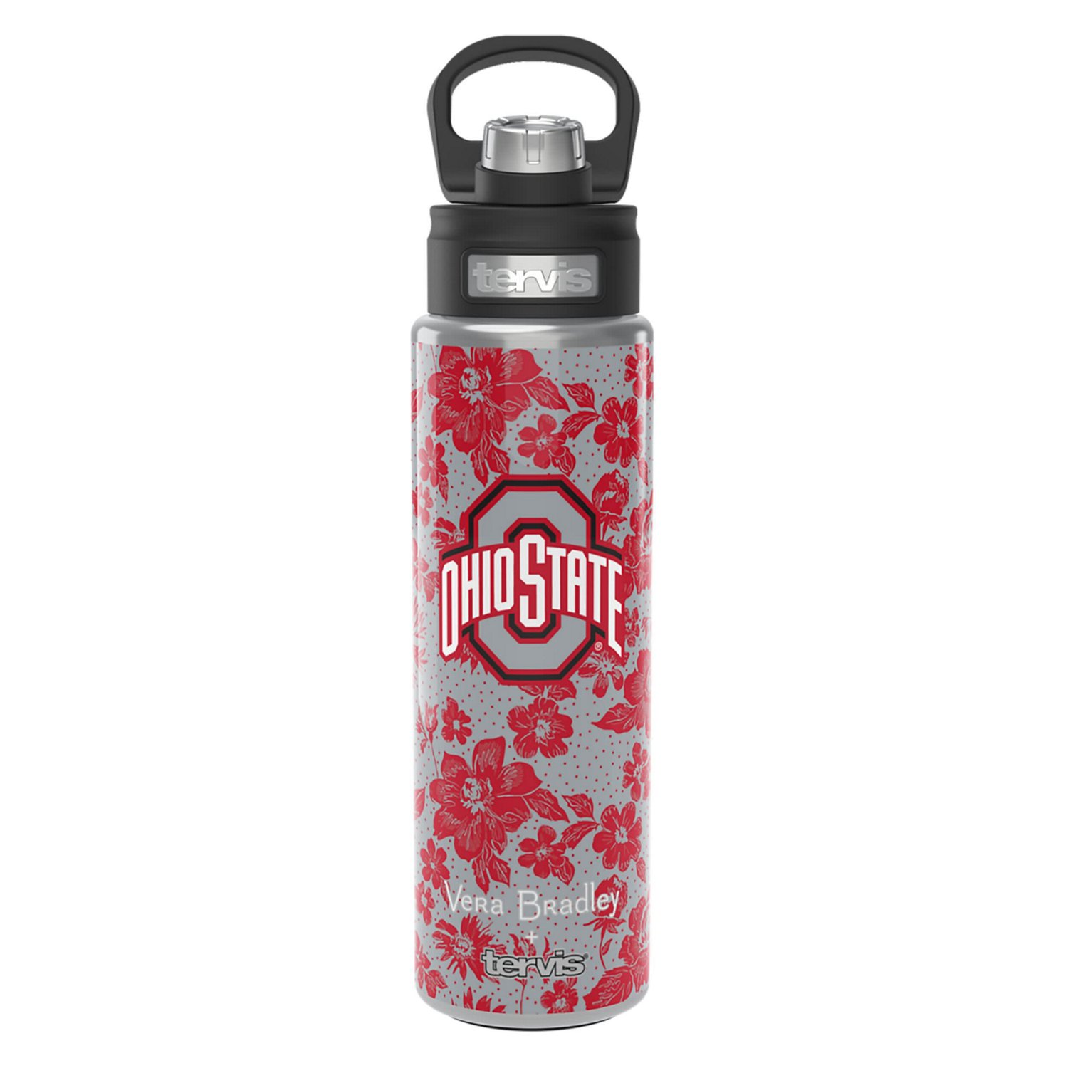 Vera Bradley x Tervis Ohio State Buckeyes 24oz Wide Mouth Bottle with Deluxe Lid