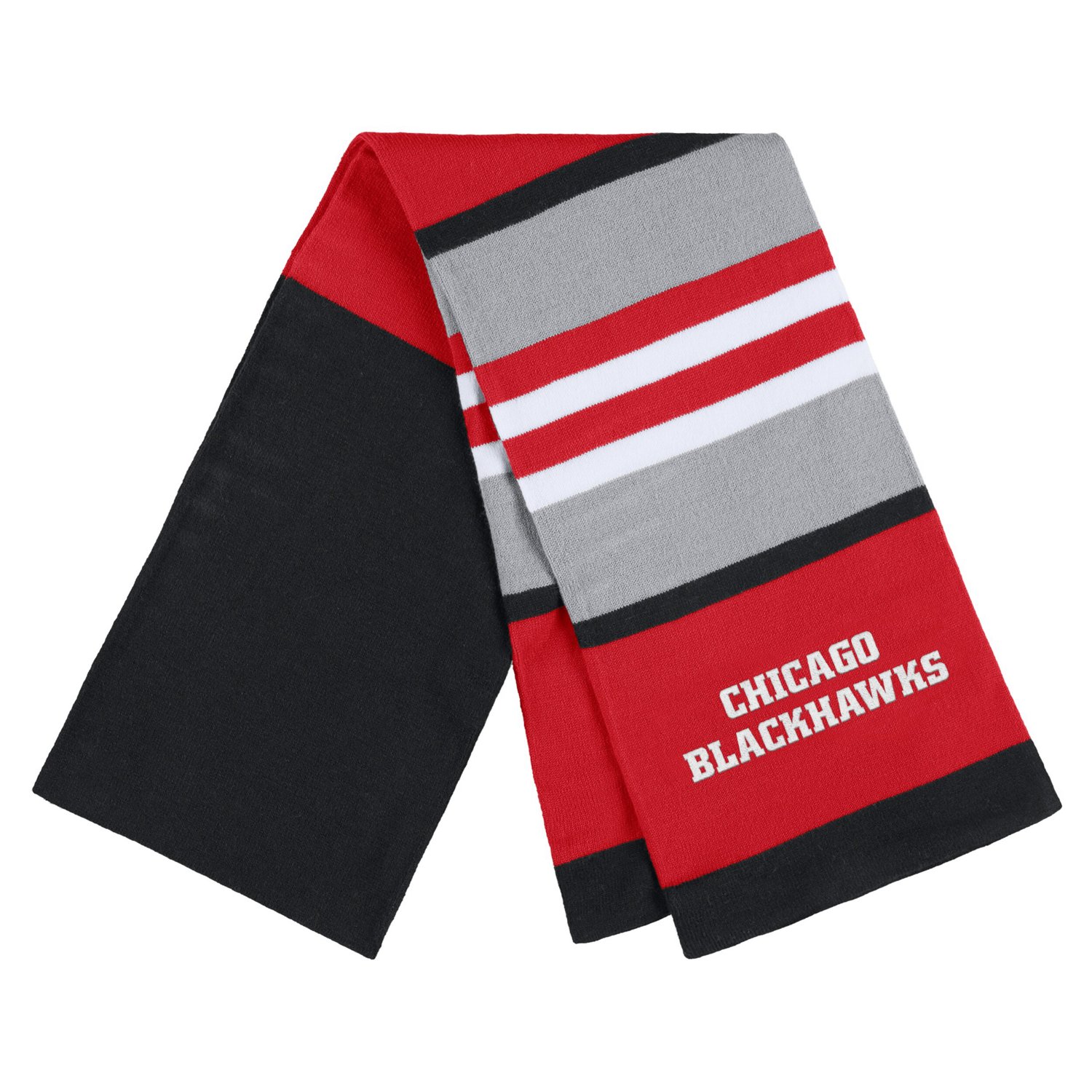 WEAR by Erin Andrews Chicago Blackhawks Stripe Glove  Scarf Set                                                                  - view number 3