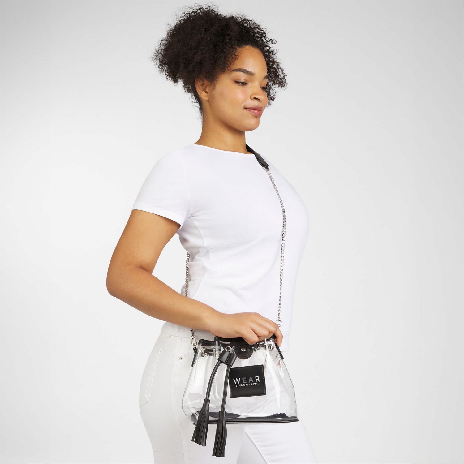 WEAR by Erin Andrews Detroit Wings Clear Stadium Bucket Purse - view number 4