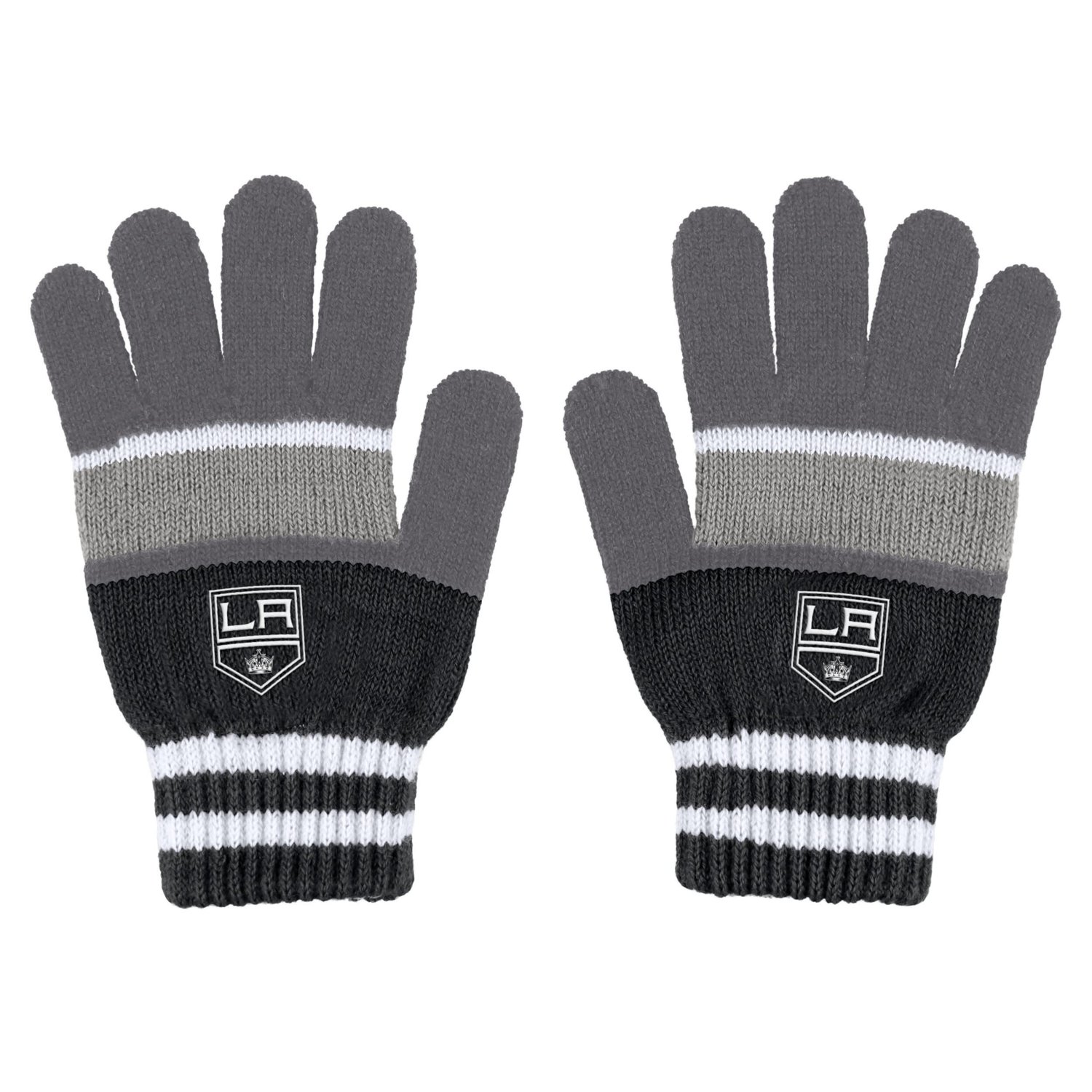 WEAR by Erin Andrews Los Angeles Kings Stripe Glove  Scarf Set                                                                   - view number 2