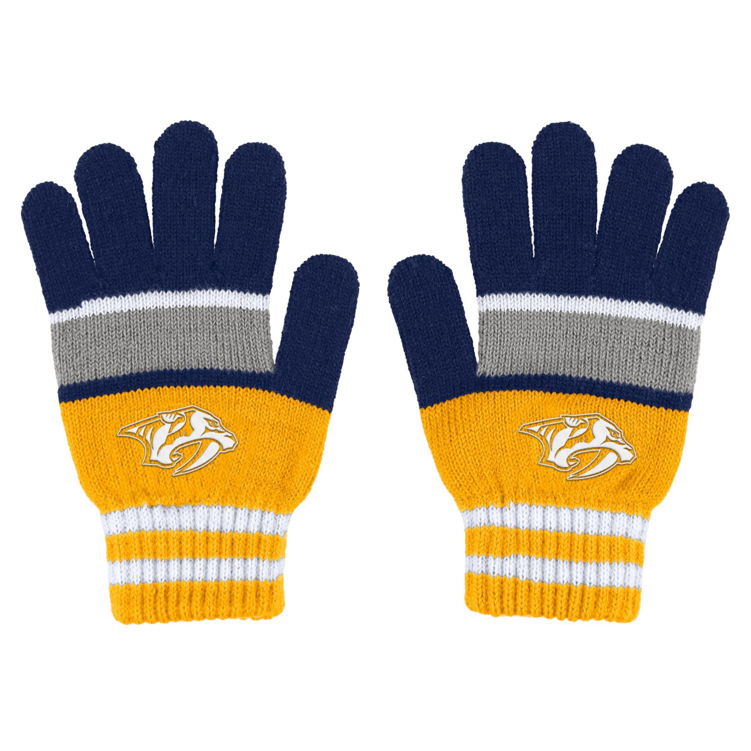 WEAR by Erin Andrews Nashville Predators Stripe Glove  Scarf Set