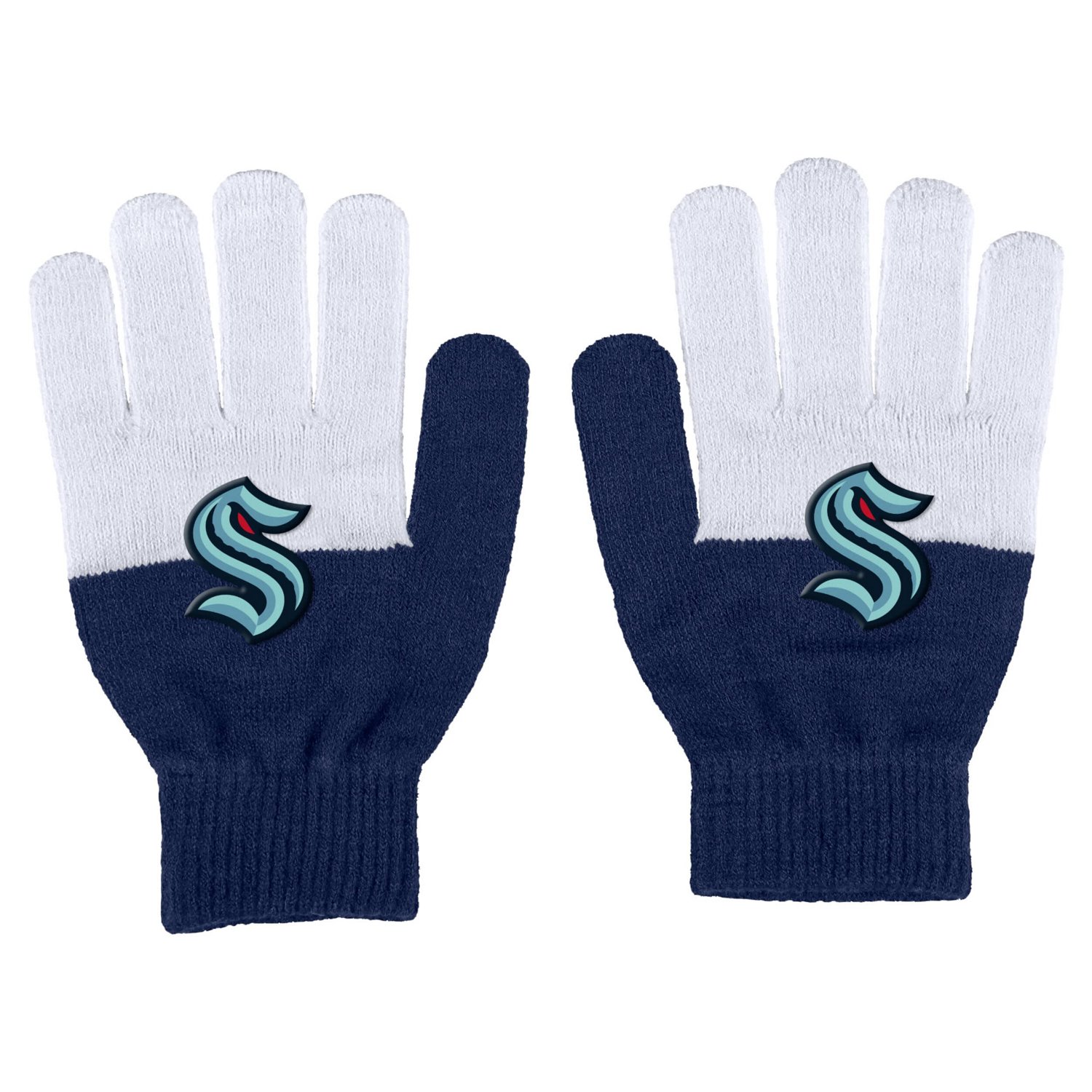 WEAR by Erin Andrews Seattle Kraken Color-Block Gloves