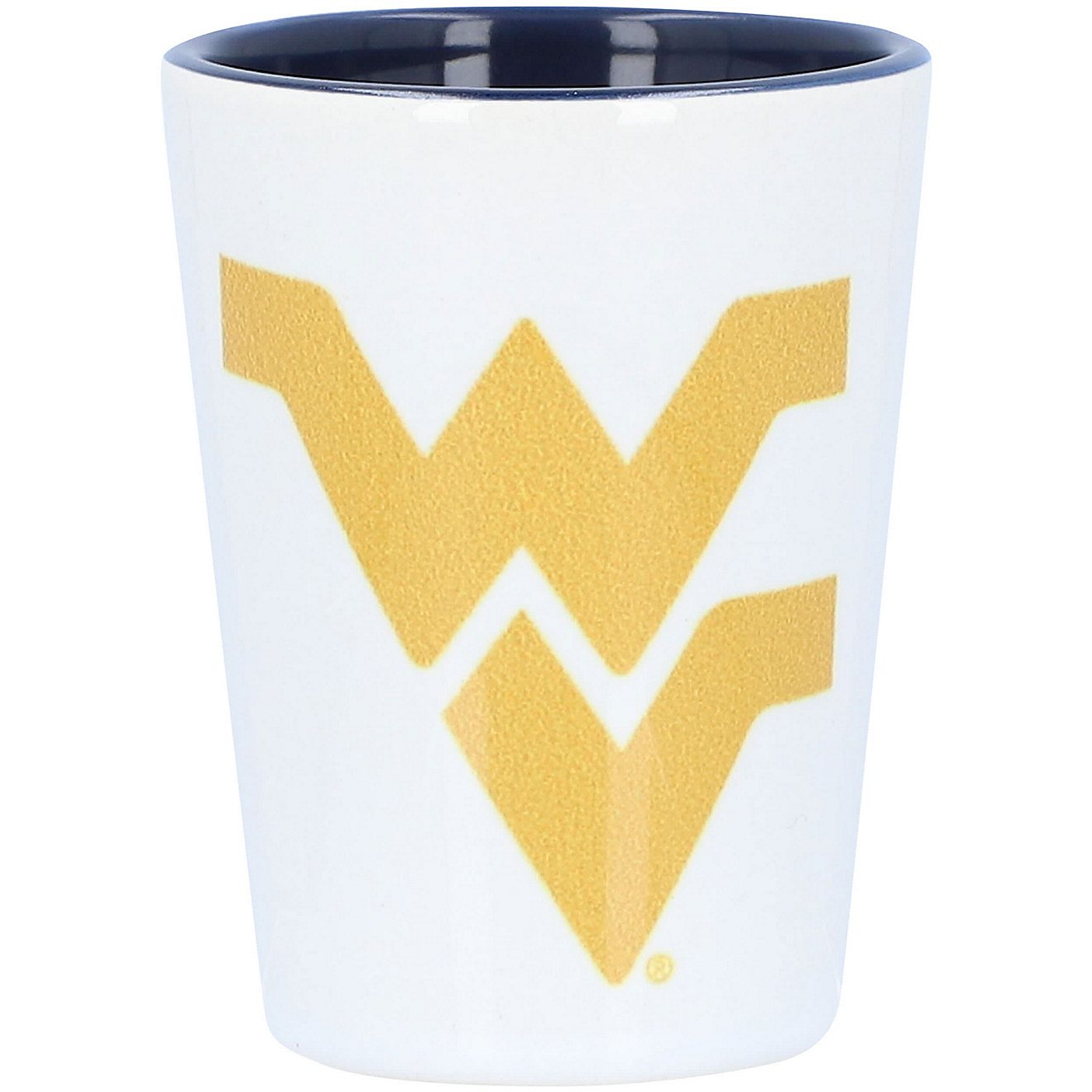 West Virginia Mountaineers 2oz Inner Color Ceramic Cup                                                                           - view number 1