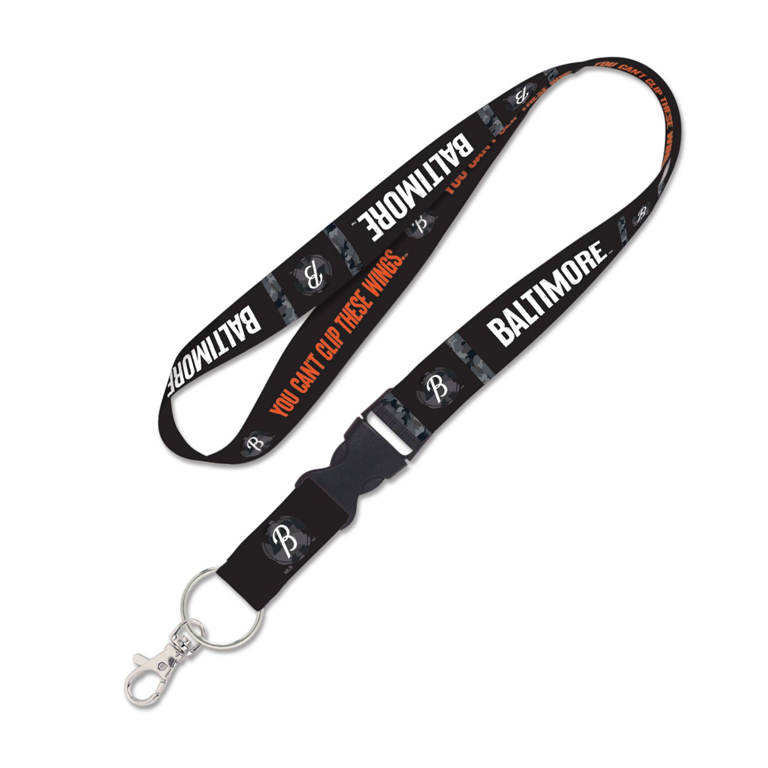 WinCraft Baltimore Orioles 2023 City Connect Reversible Lanyard with Detachable Buckle
