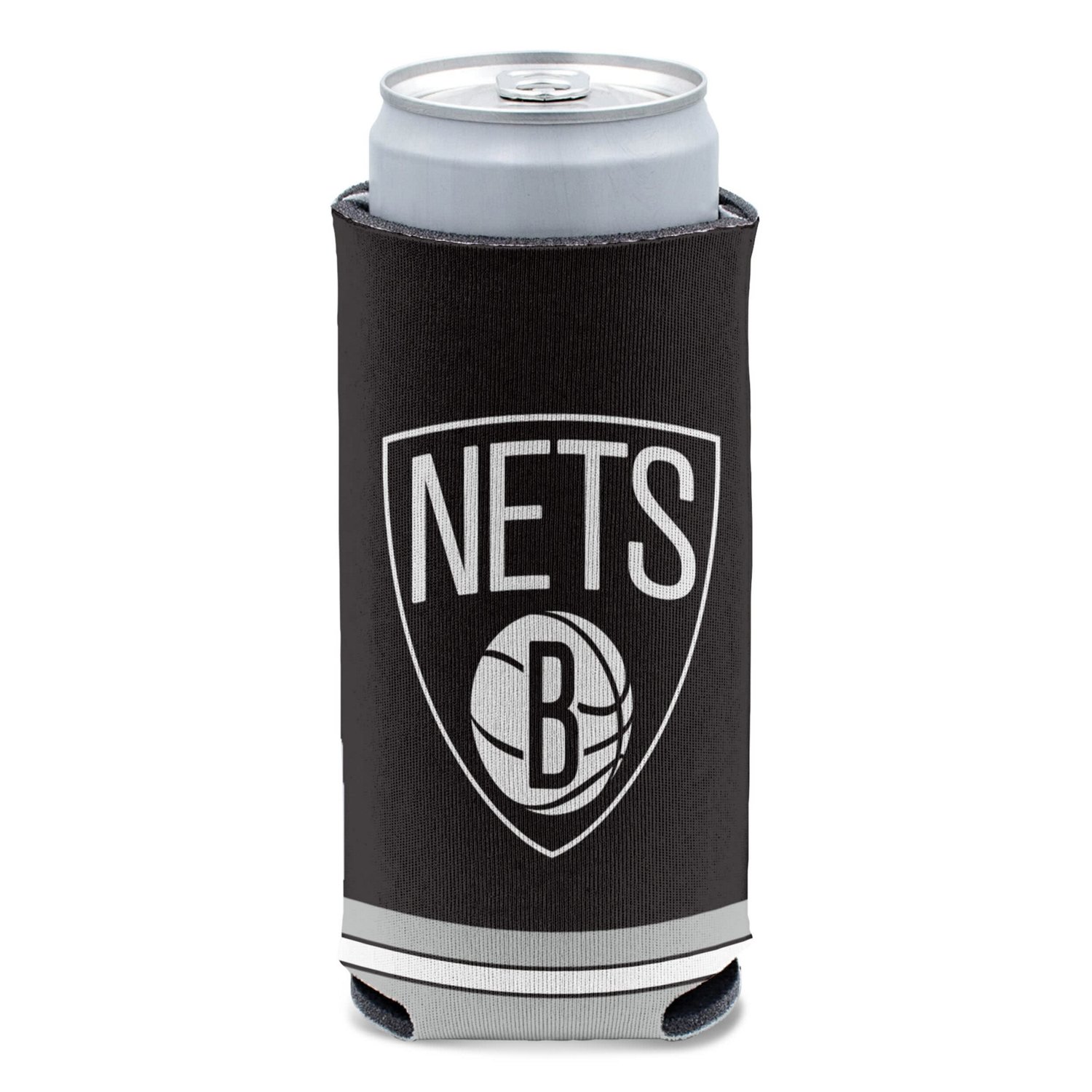 WinCraft Brooklyn Nets 12oz Slim Can Cooler - view number 1