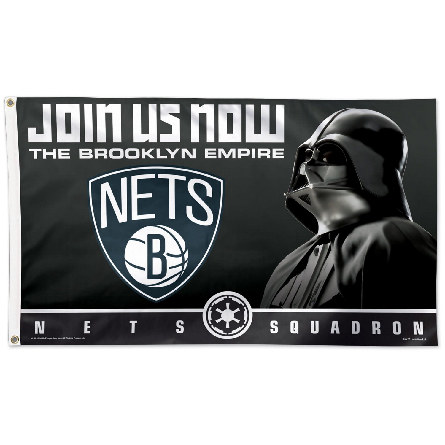 WinCraft Brooklyn Nets 3' x 5' Star Wars One-Sided Flag - view number 1