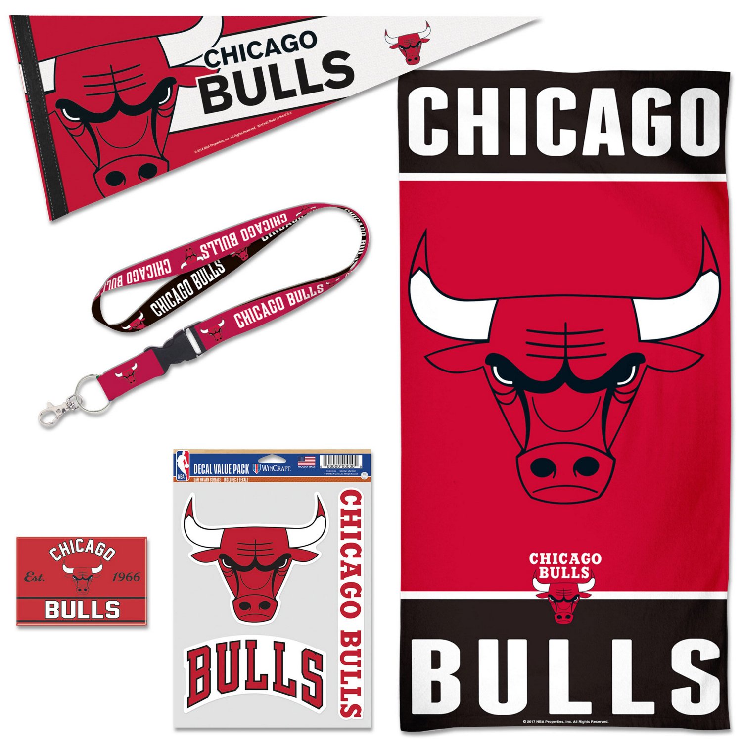 WinCraft Chicago Bulls House Fan Accessories Pack - view number 1