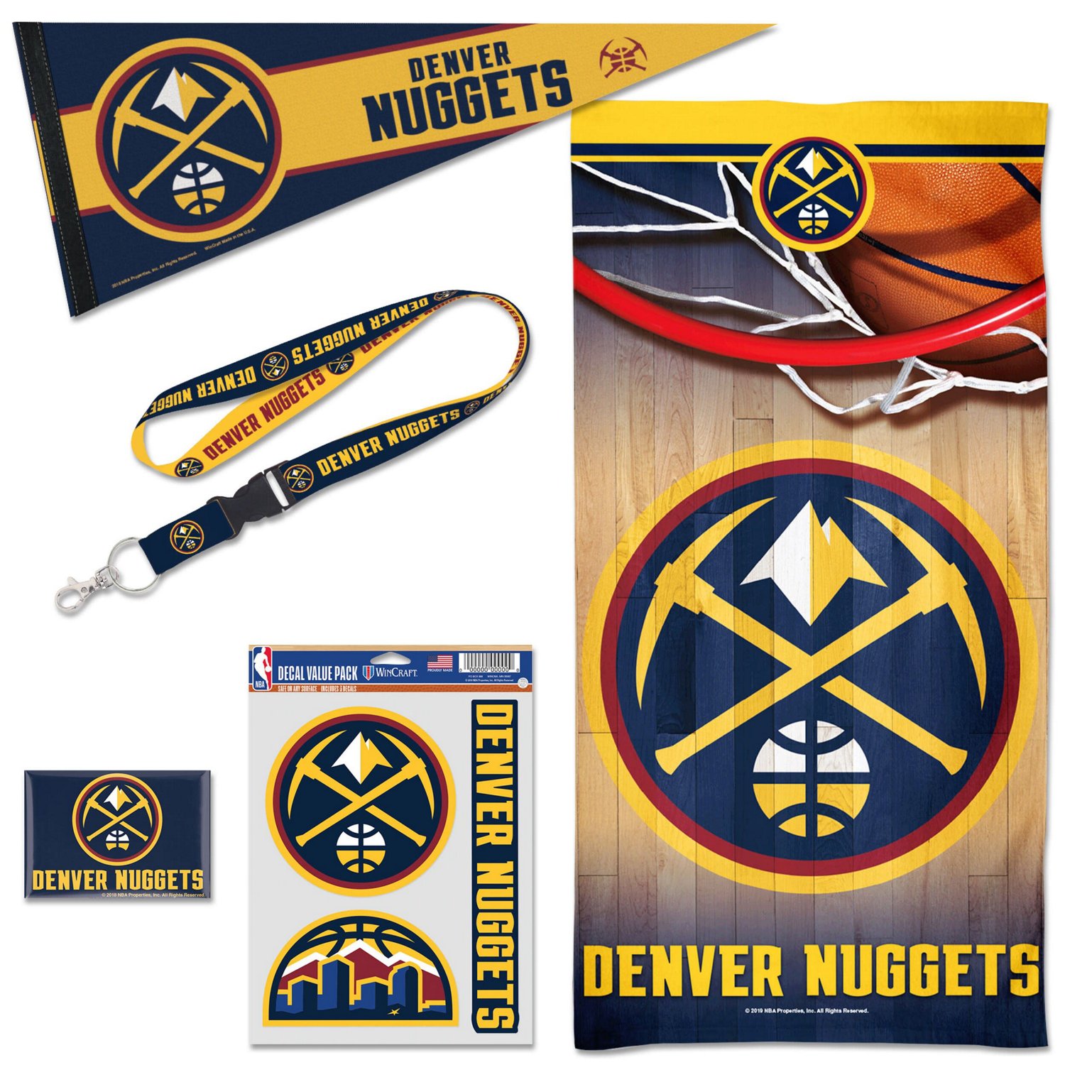 WinCraft Denver Nuggets House Fan Accessories Pack - view number 1