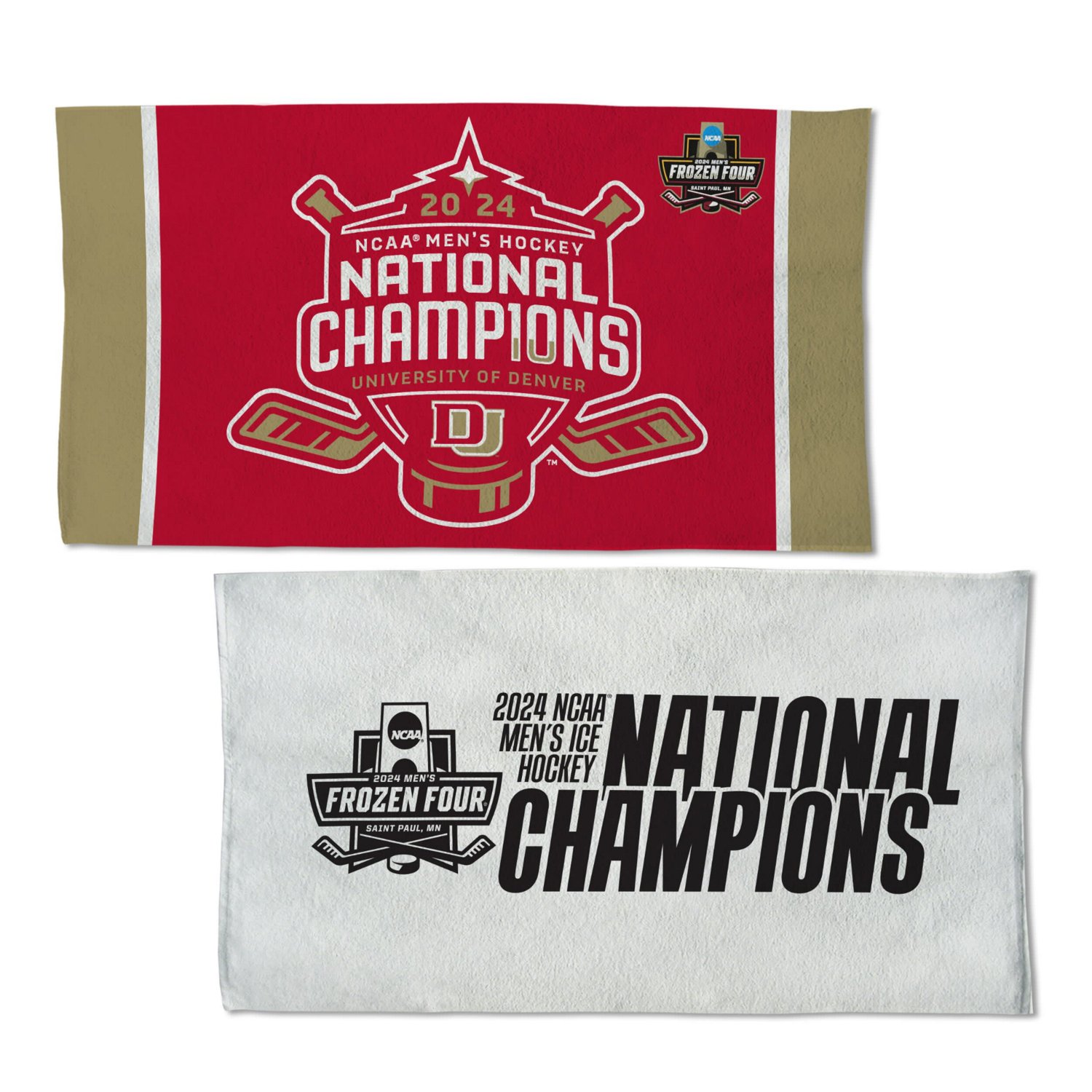 WinCraft Denver Pioneers 2024 NCAA Men's Ice Hockey National Champions Locker Room 22'' x 42'' Two-Sided Towel                   - view number 2