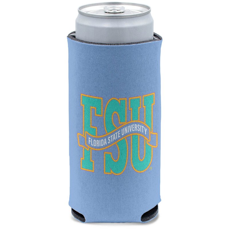 WinCraft Florida State Seminoles 12oz Beach Club Slim Can Cooler Teal - NCAA Novelty at Academy Sports