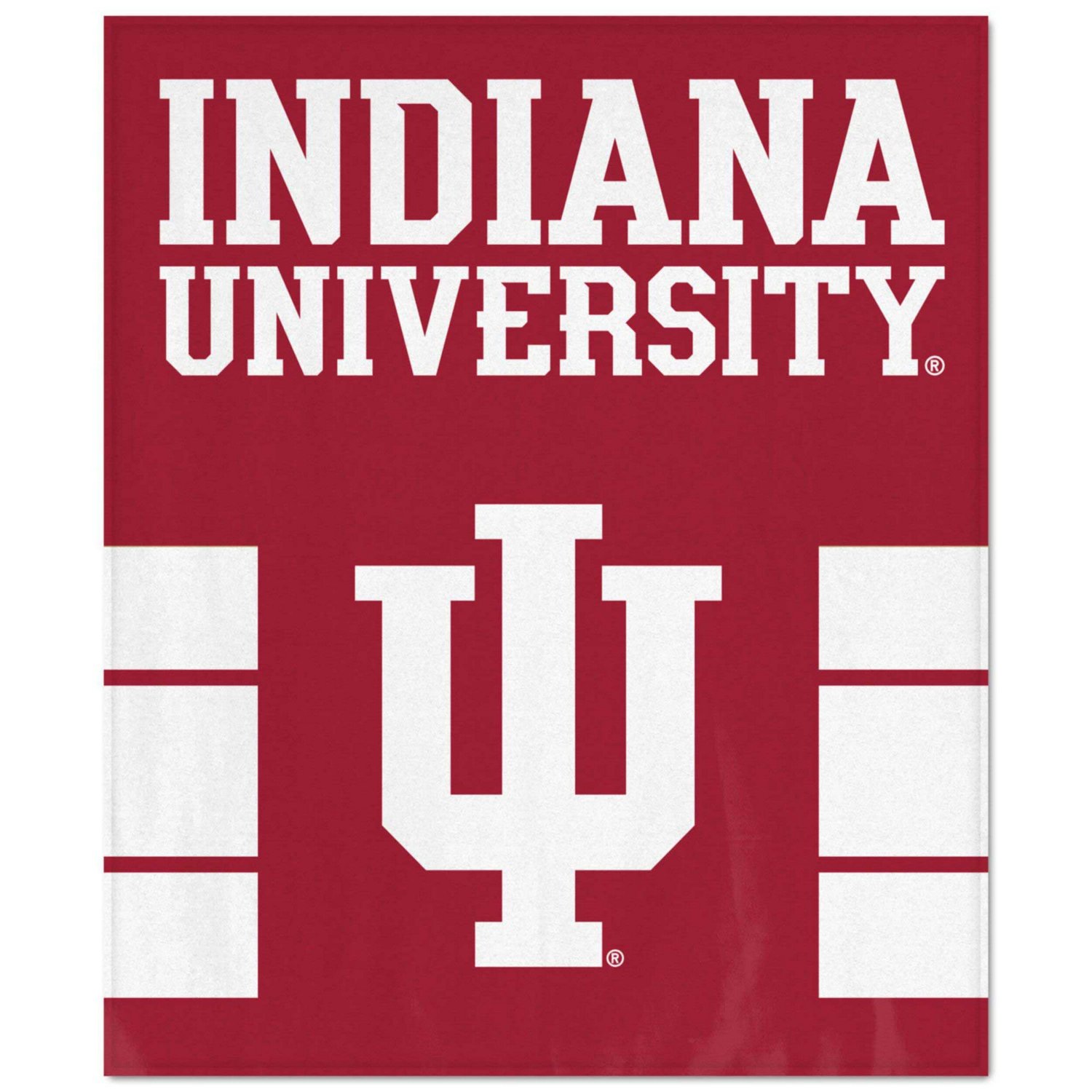 WinCraft Indiana Hoosiers Ultra Plush 50" x 60" Throw Blanket                                                                   