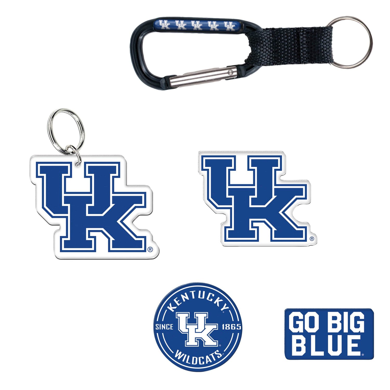 WinCraft Kentucky Wildcats 5-Pack Key Ring and Fridge Magnet Set - view number 1
