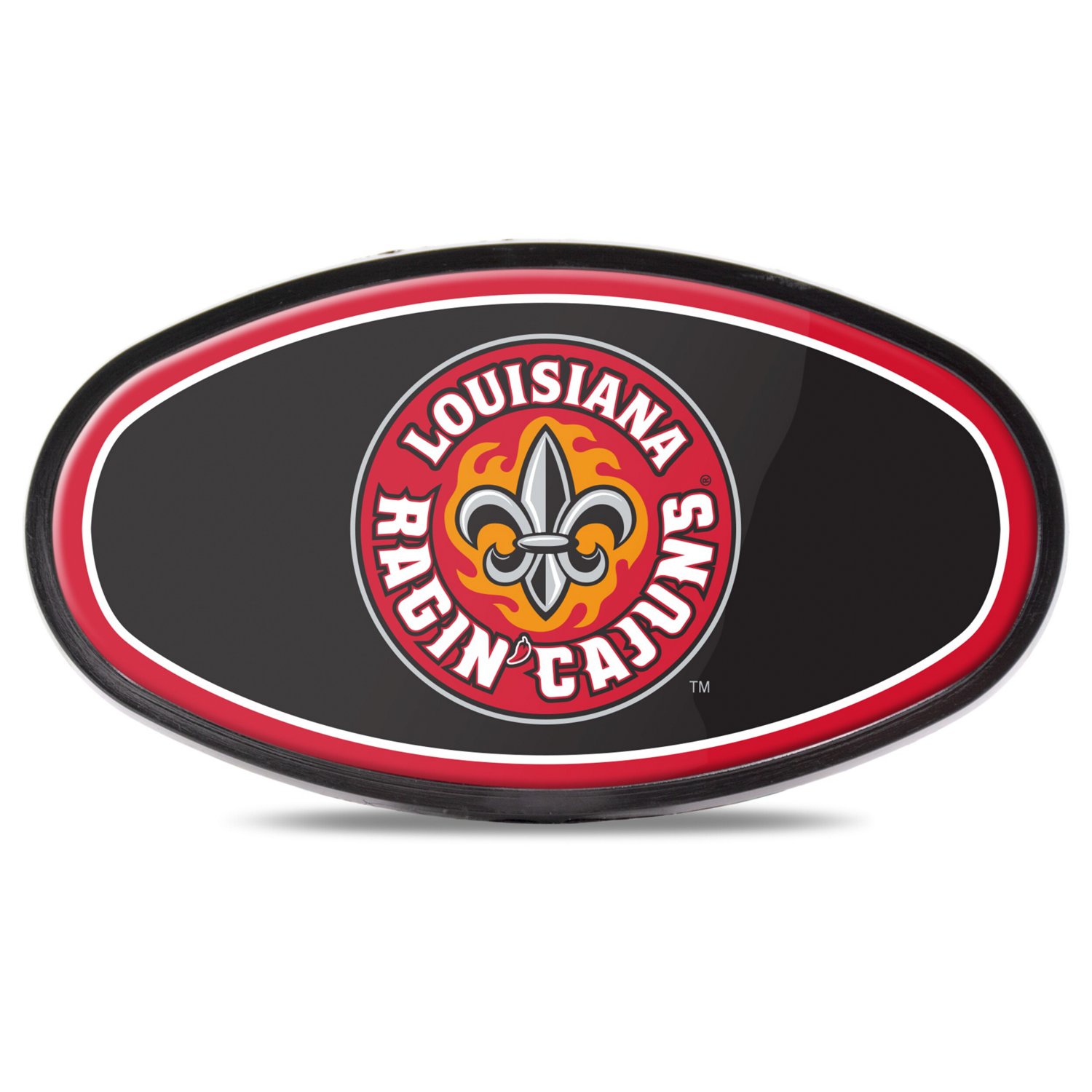 WinCraft Louisiana Ragin' Cajuns Oval Color-Covered Hitch Cover                                                                  - view number 1