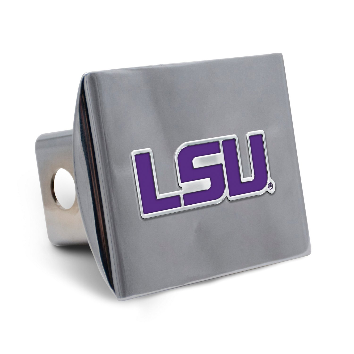 WinCraft LSU Tigers Premium Metal Hitch Cover                                                                                    - view number 1