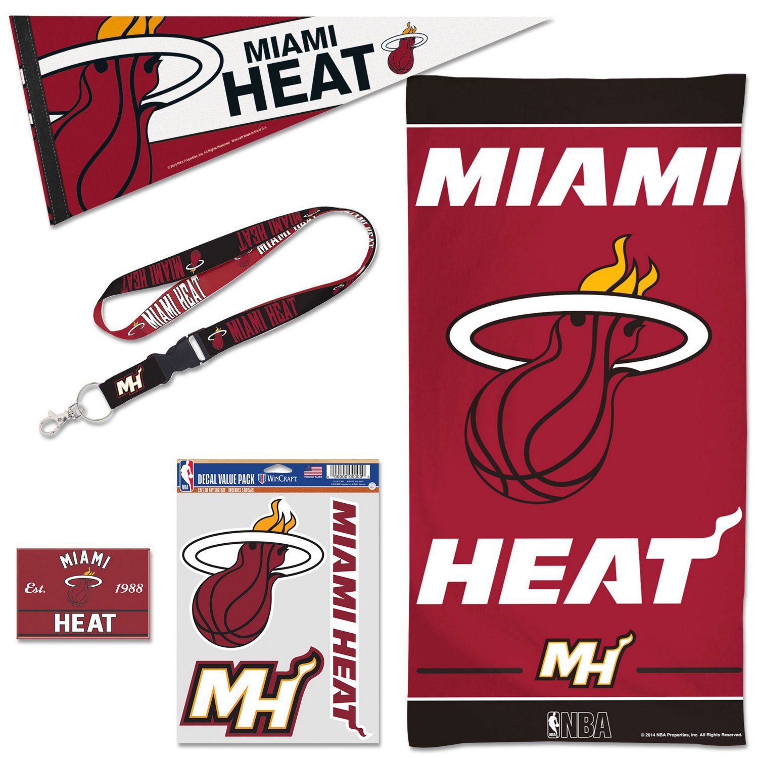 WinCraft Miami Heat House Fan Accessories Pack - view number 1
