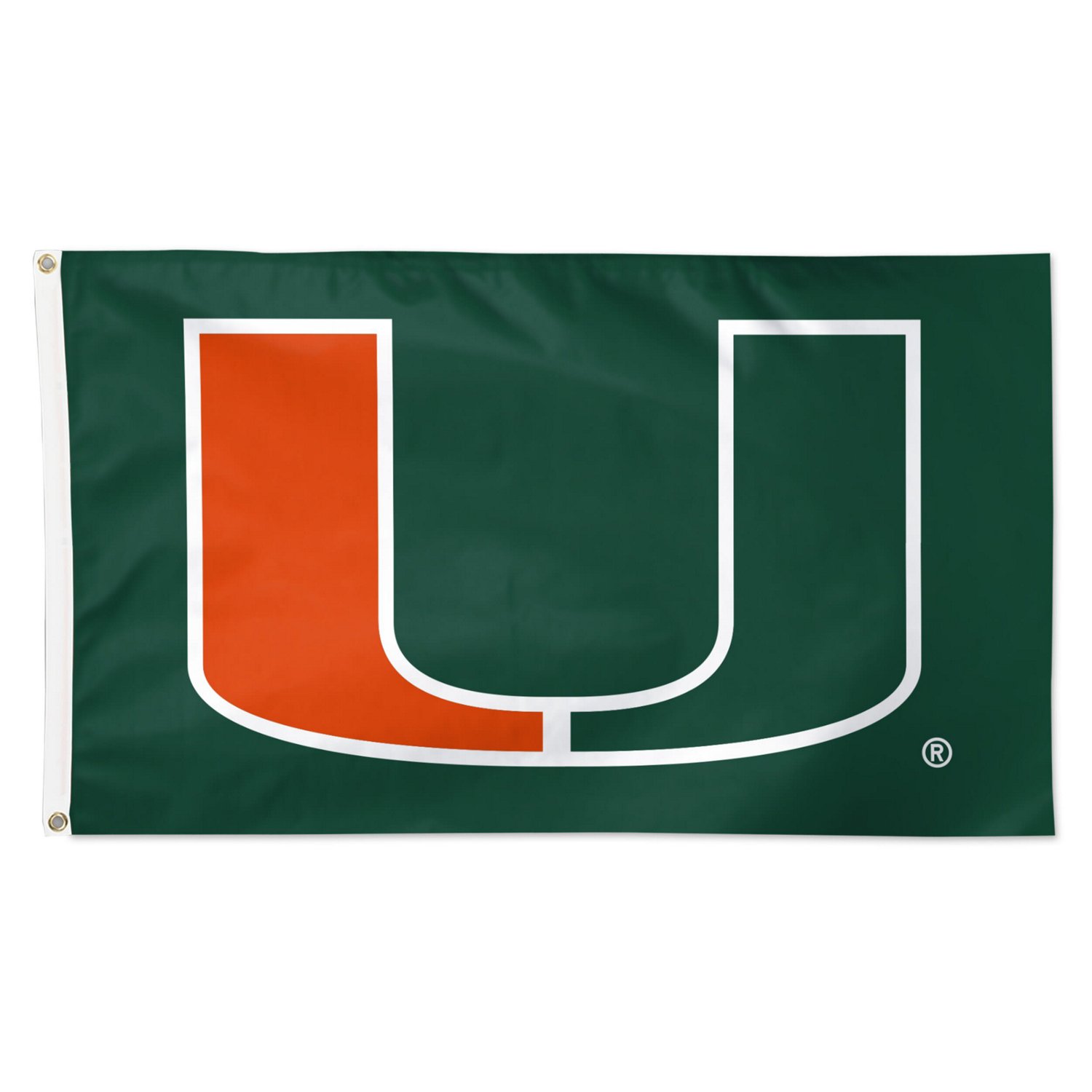 WinCraft Miami Hurricanes 3' x 5' Primary Logo Single-Sided Flag - view number 1