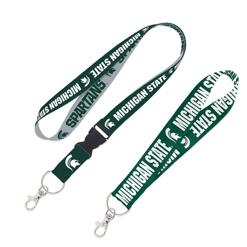 WinCraft Michigan State Spartans 2-Pack Lanyard with Detachable Buckle Key Strap Set - NCAA Novelty at Academy Sports