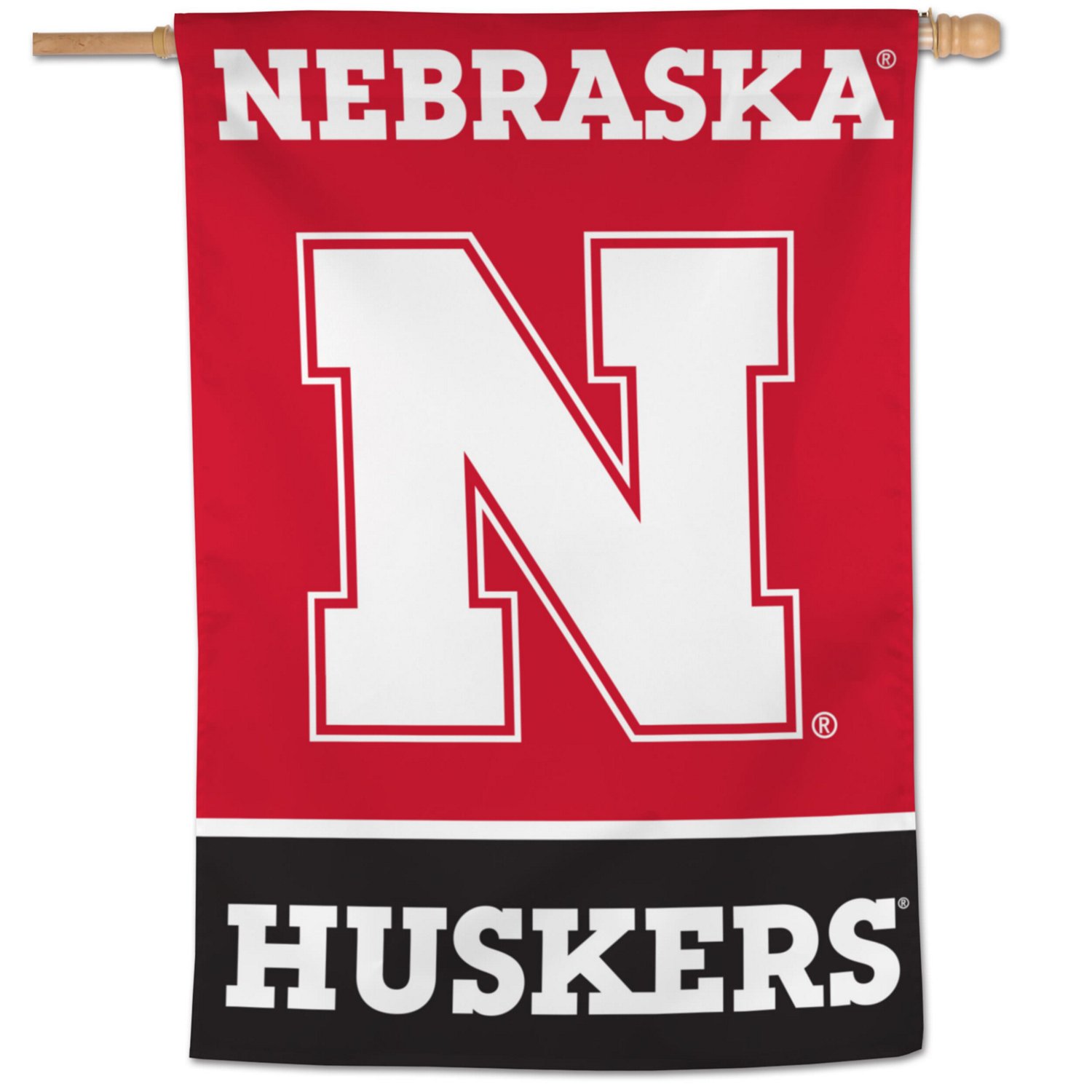 WinCraft Nebraska Huskers 28" x 40" Primary Logo Single-Sided Vertical Banner                                                    - view number 1