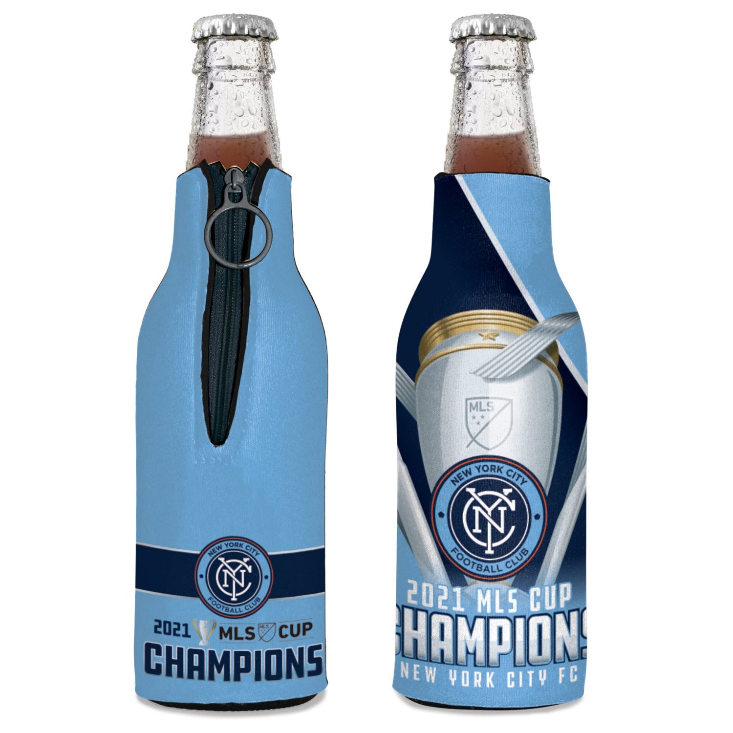 WinCraft New York City FC 2021 MLS Cup Champions 12oz Bottle Cooler - view number 3