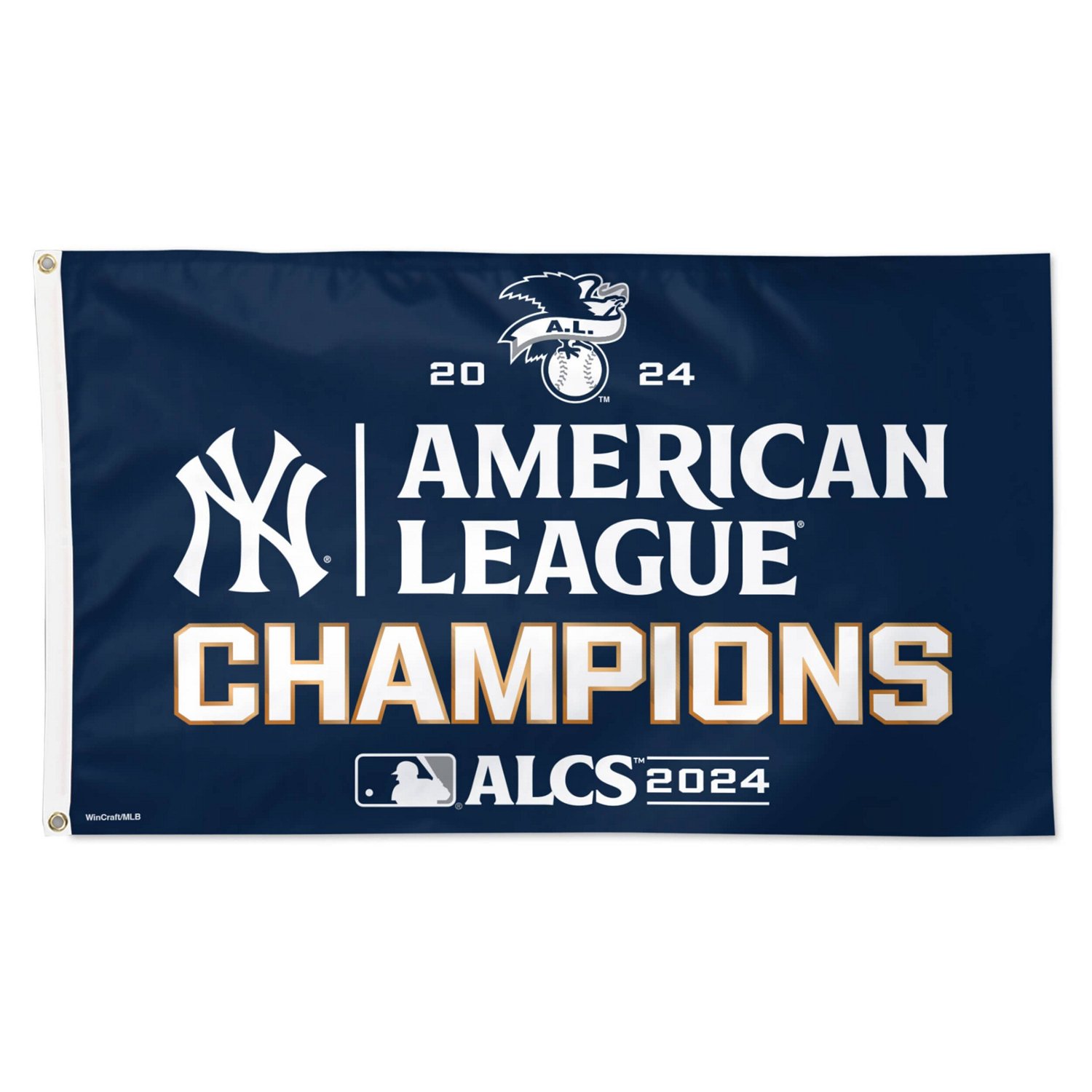 WinCraft New York Yankees 2024 American League Champions Locker Room 3' x 5' Single-Sided Deluxe Flag - view number 1
