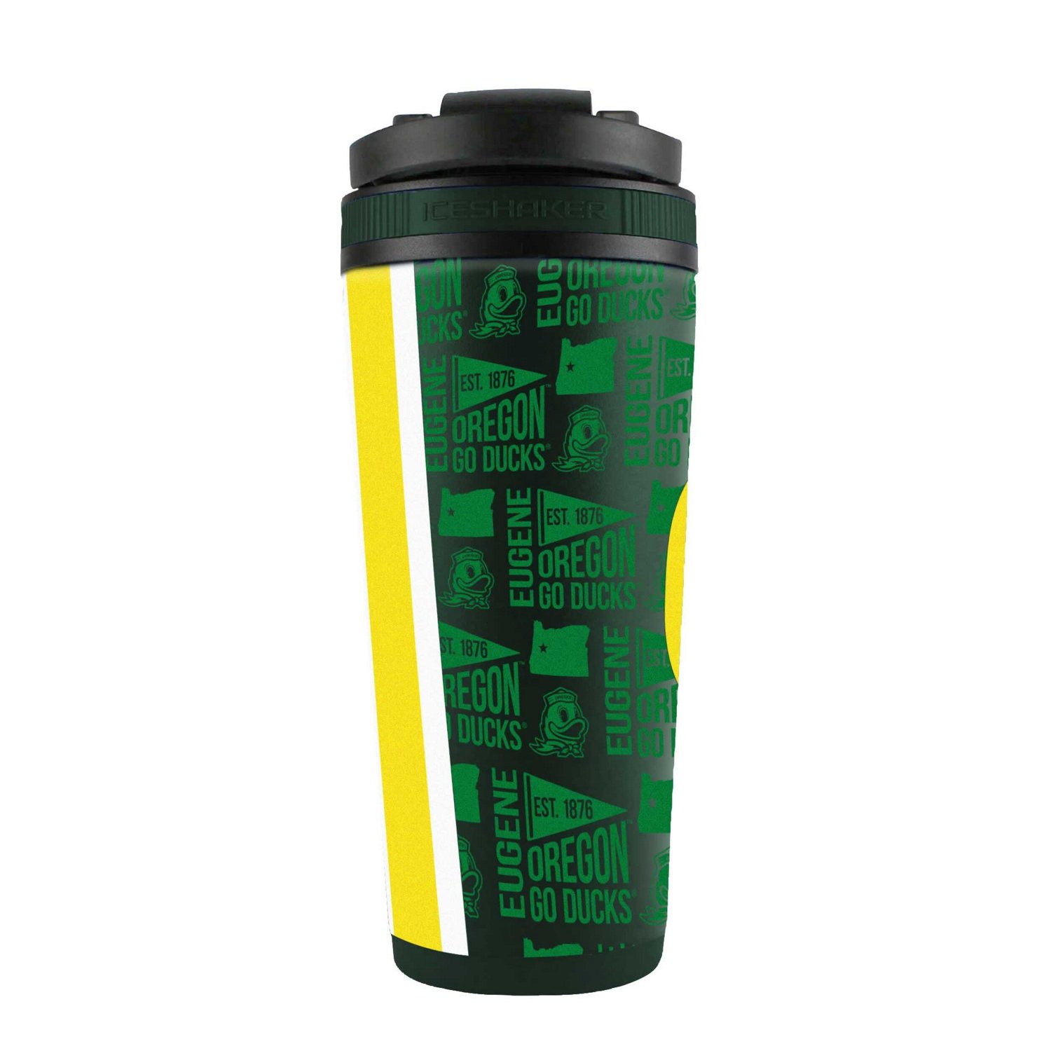 WinCraft Oregon Ducks 26oz 4D Stainless Steel Ice Shaker Bottle - view number 2