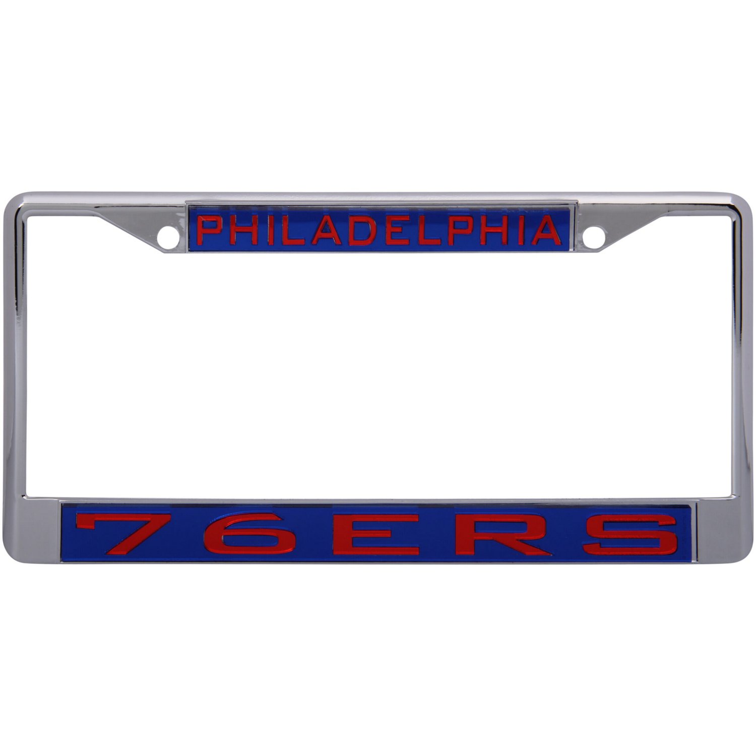 WinCraft Philadelphia 76ers Laser Inlaid Metal License Plate Frame - view number 1
