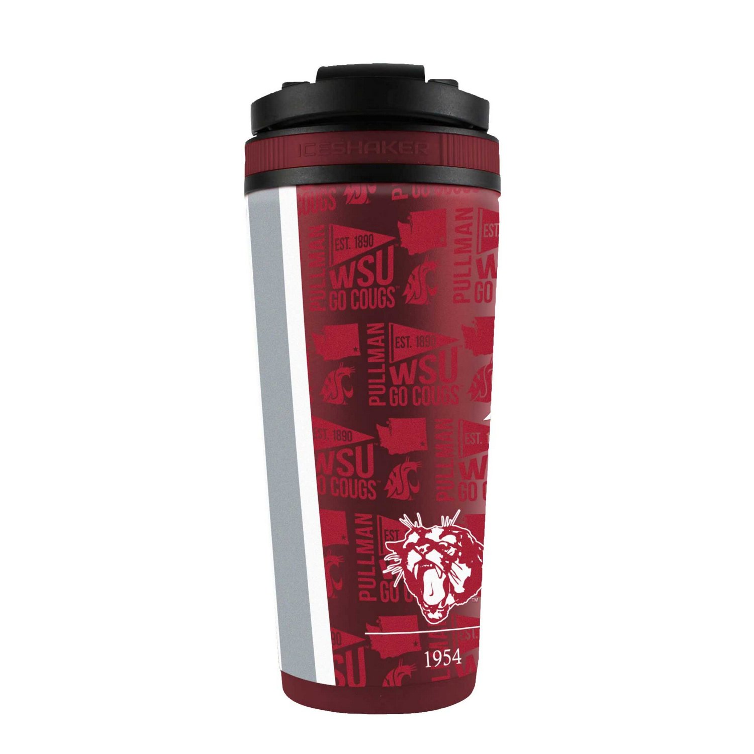 WinCraft Washington State Cougars 26oz 4D Stainless Steel Ice Shaker Bottle - view number 2