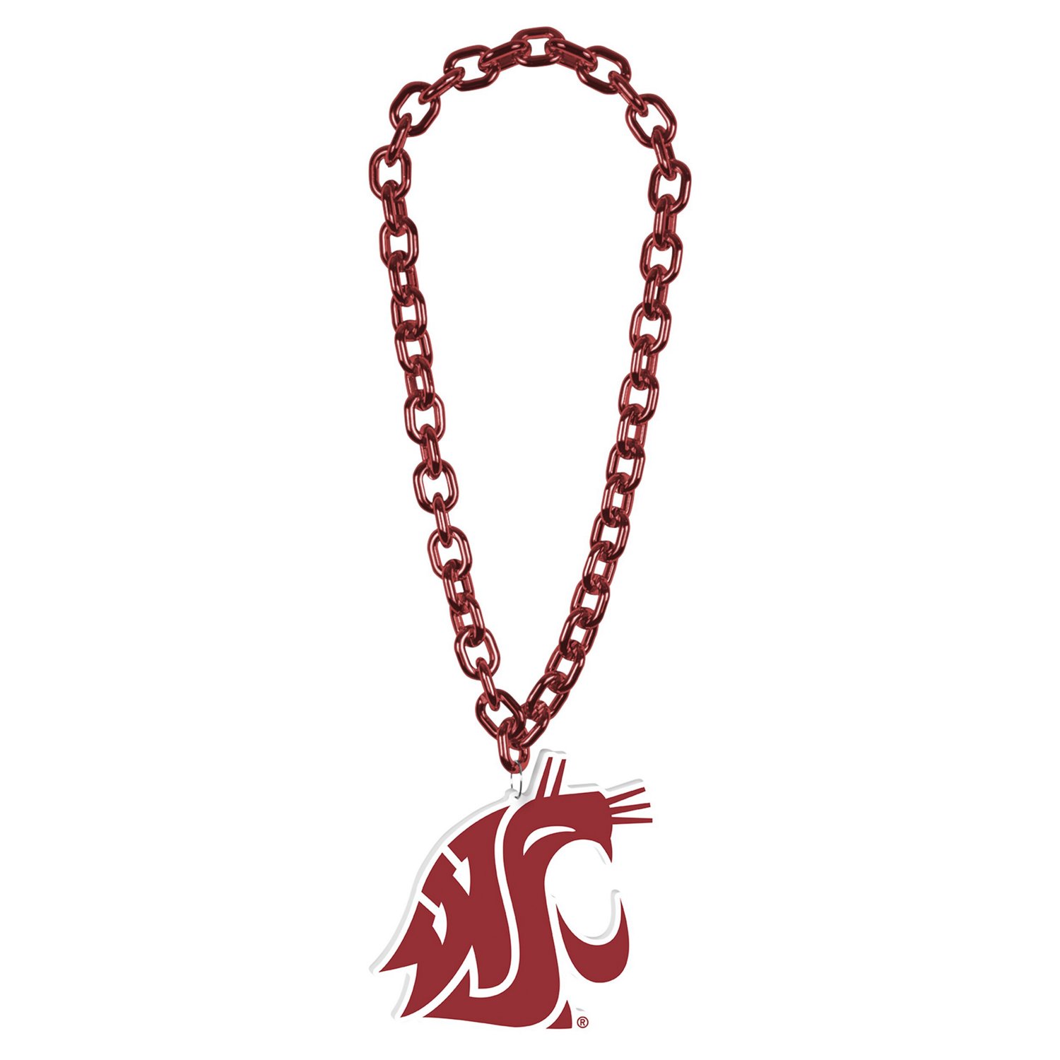 WinCraft Washington State Cougars Big Chain Logo Necklace                                                                        - view number 1