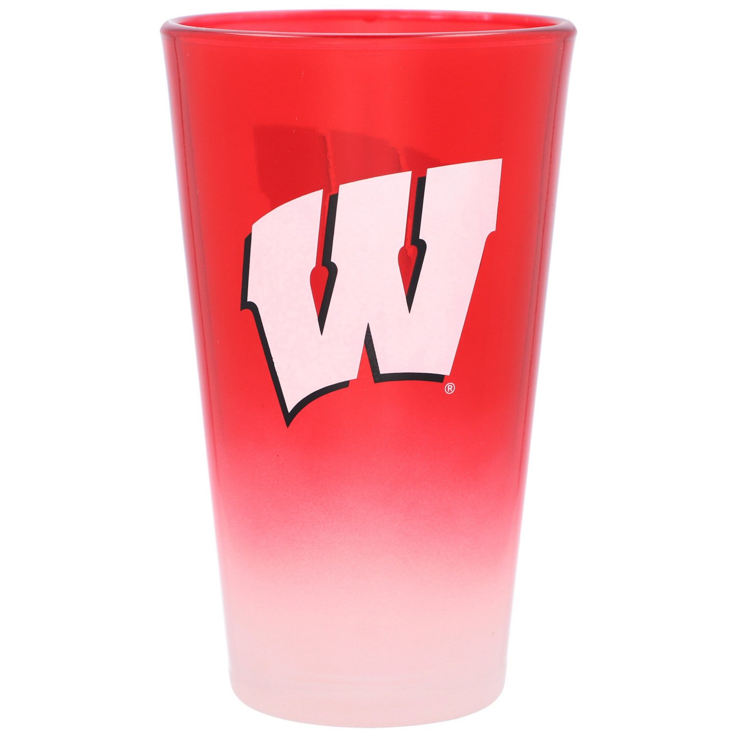 Wisconsin Badgers 16oz Ombre Pint Glass - view number 1