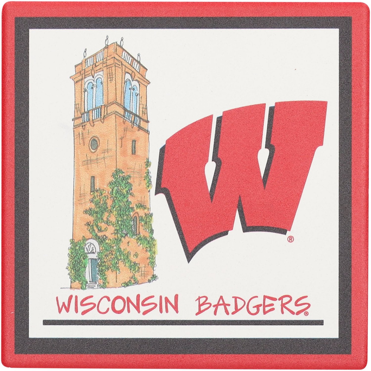 Wisconsin Badgers Four-Pack Coaster Set - view number 2