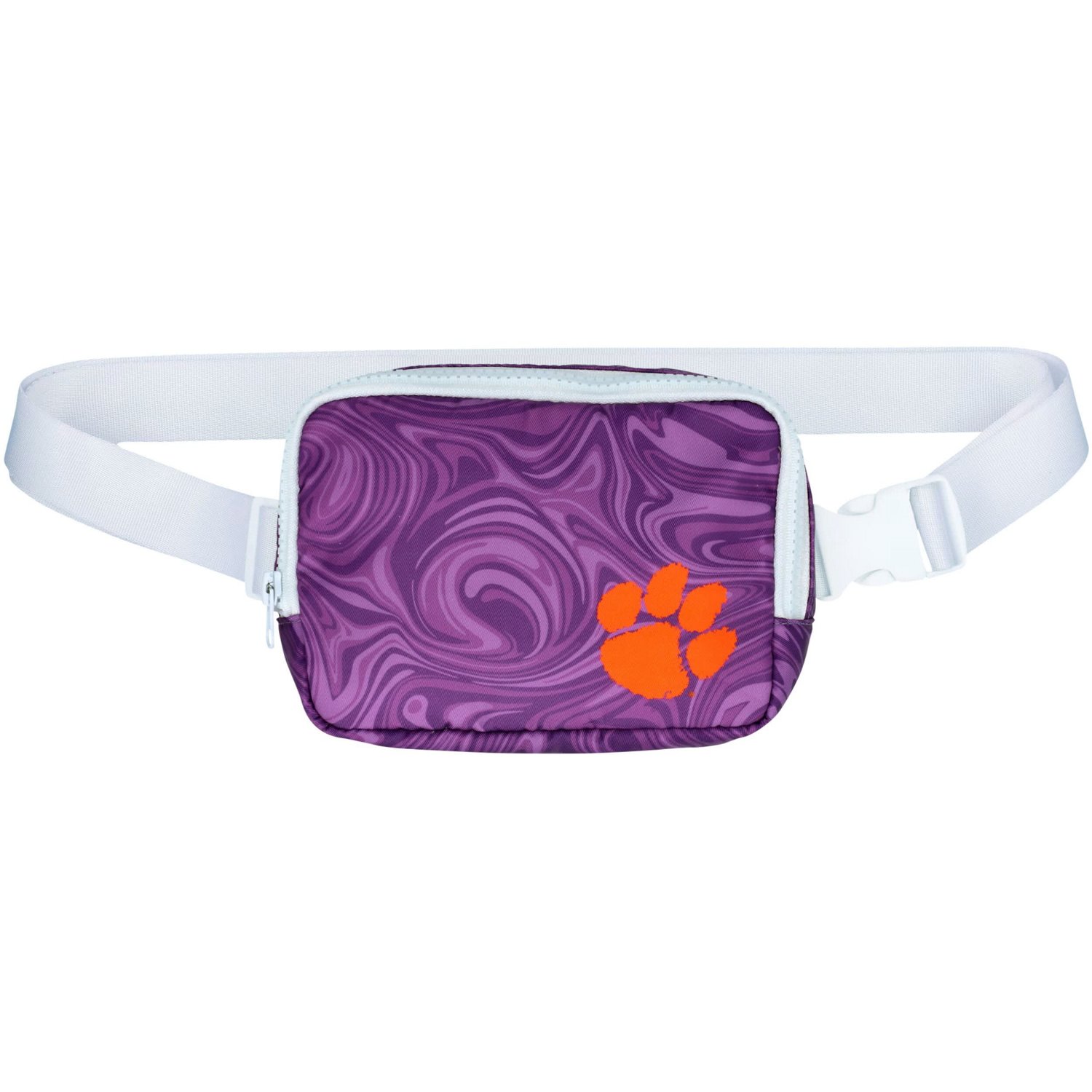 Women's ZooZatz Clemson Tigers Swirly Belt Adjustable Fanny Pack Bag - view number 1