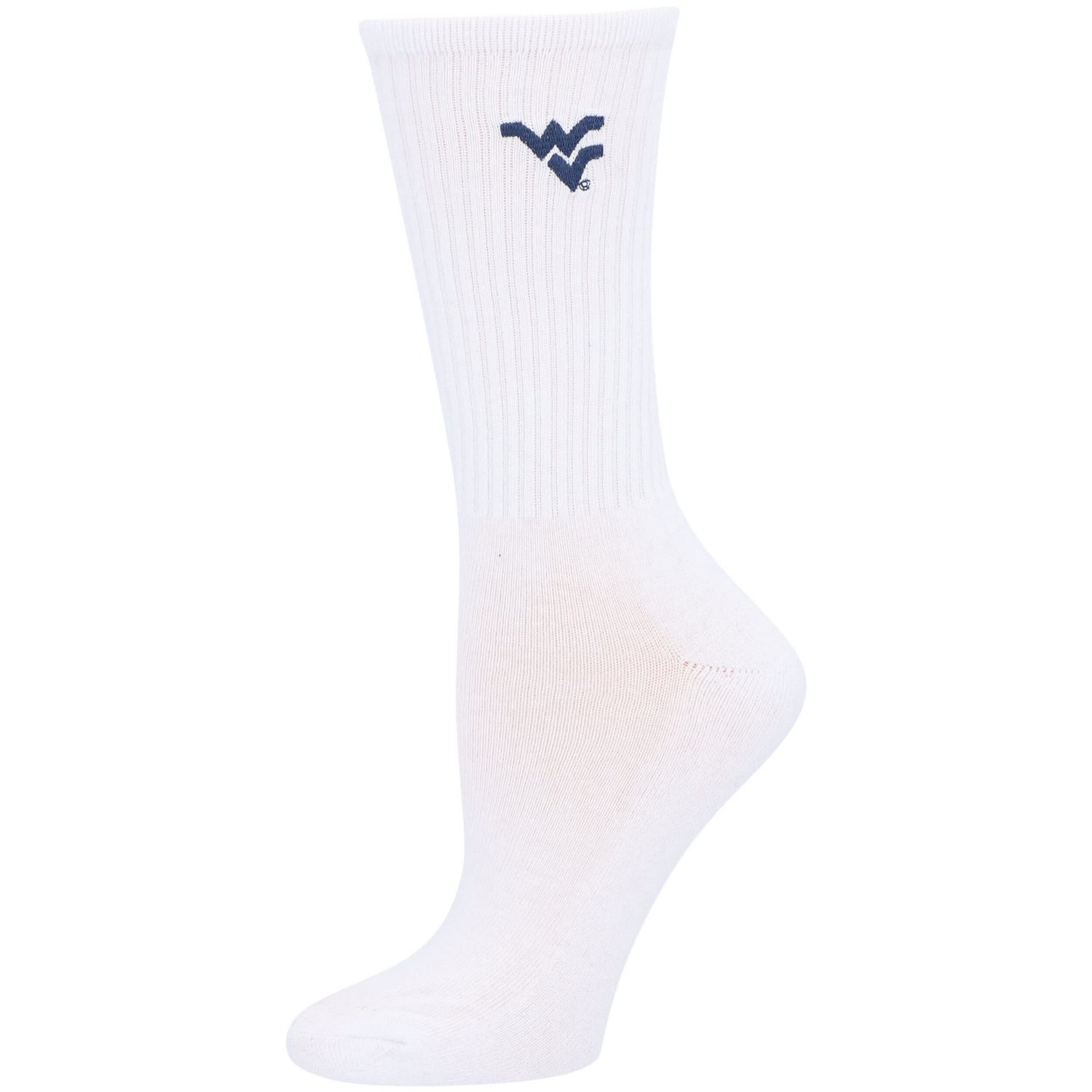 ZooZatz /White West Virginia Mountaineers 2-Pack Quarter-Length Socks - view number 3