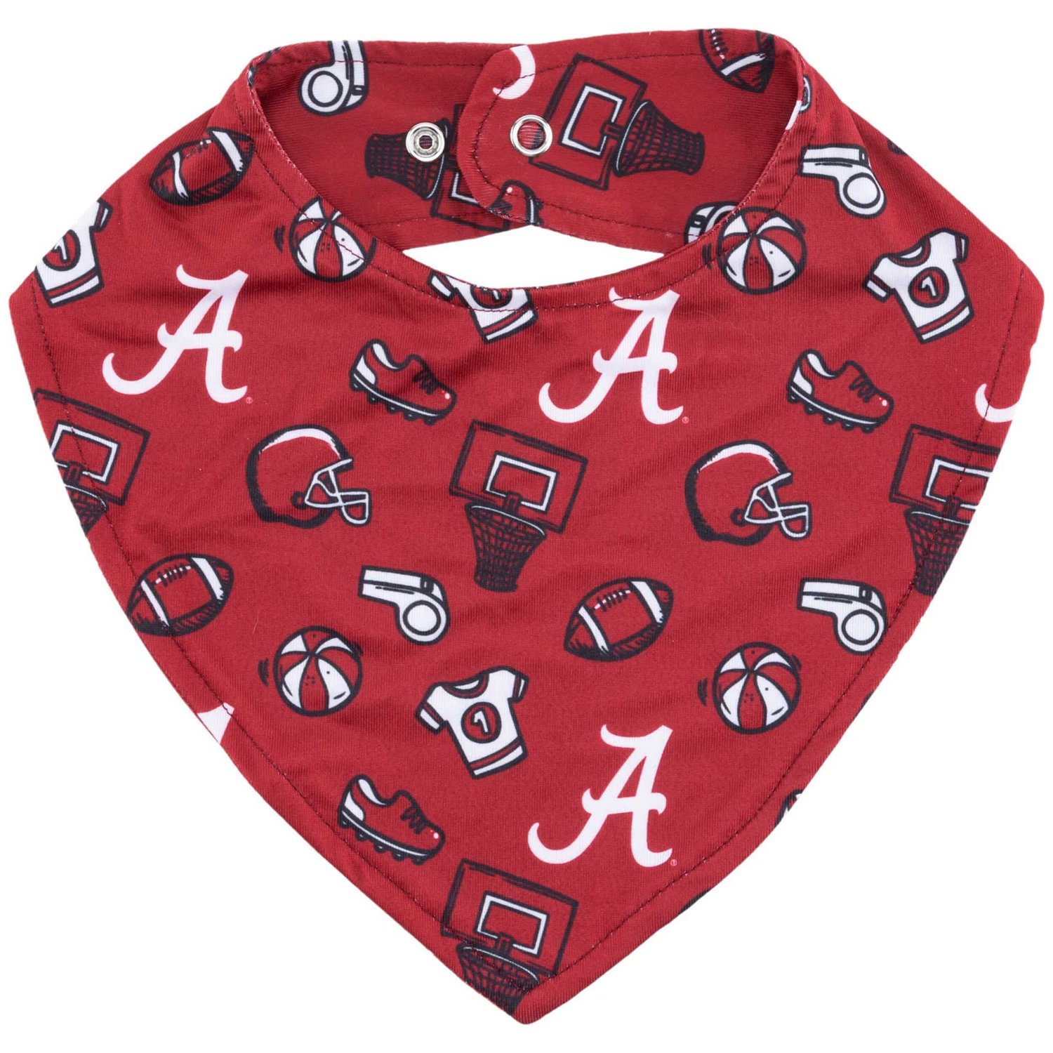 ZooZatz Alabama Tide All Over Print Baby Bib