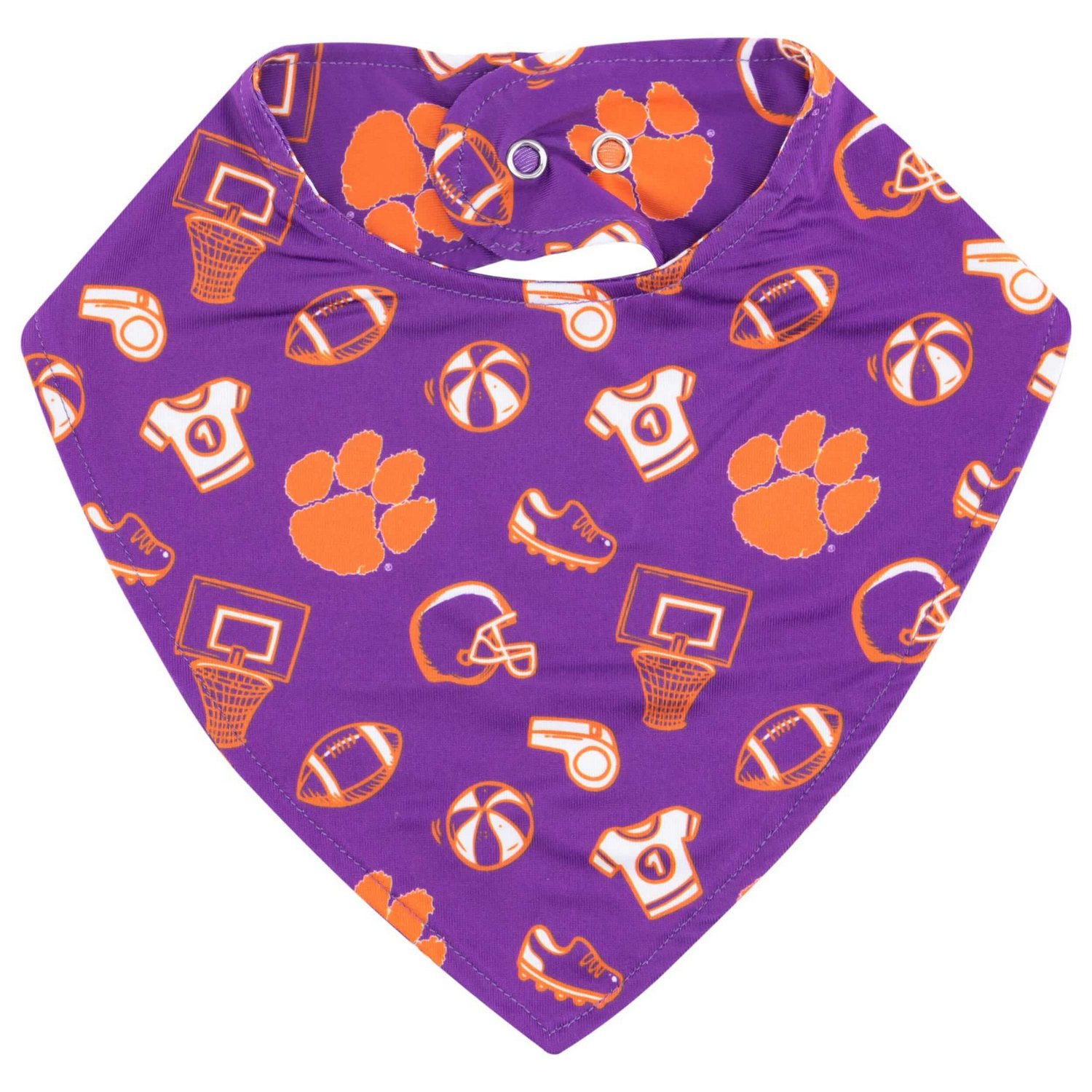 ZooZatz Clemson Tigers All Over Print Baby Bib