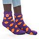ZooZatz Clemson Tigers Fuzzy Dot Ankle Socks                                                                                     - view number 1 selected