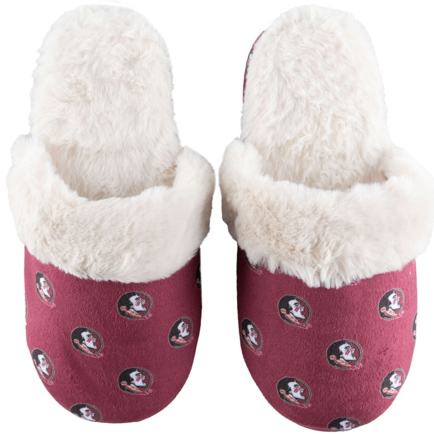 ZooZatz Florida State Seminoles Faux Fur Slippers