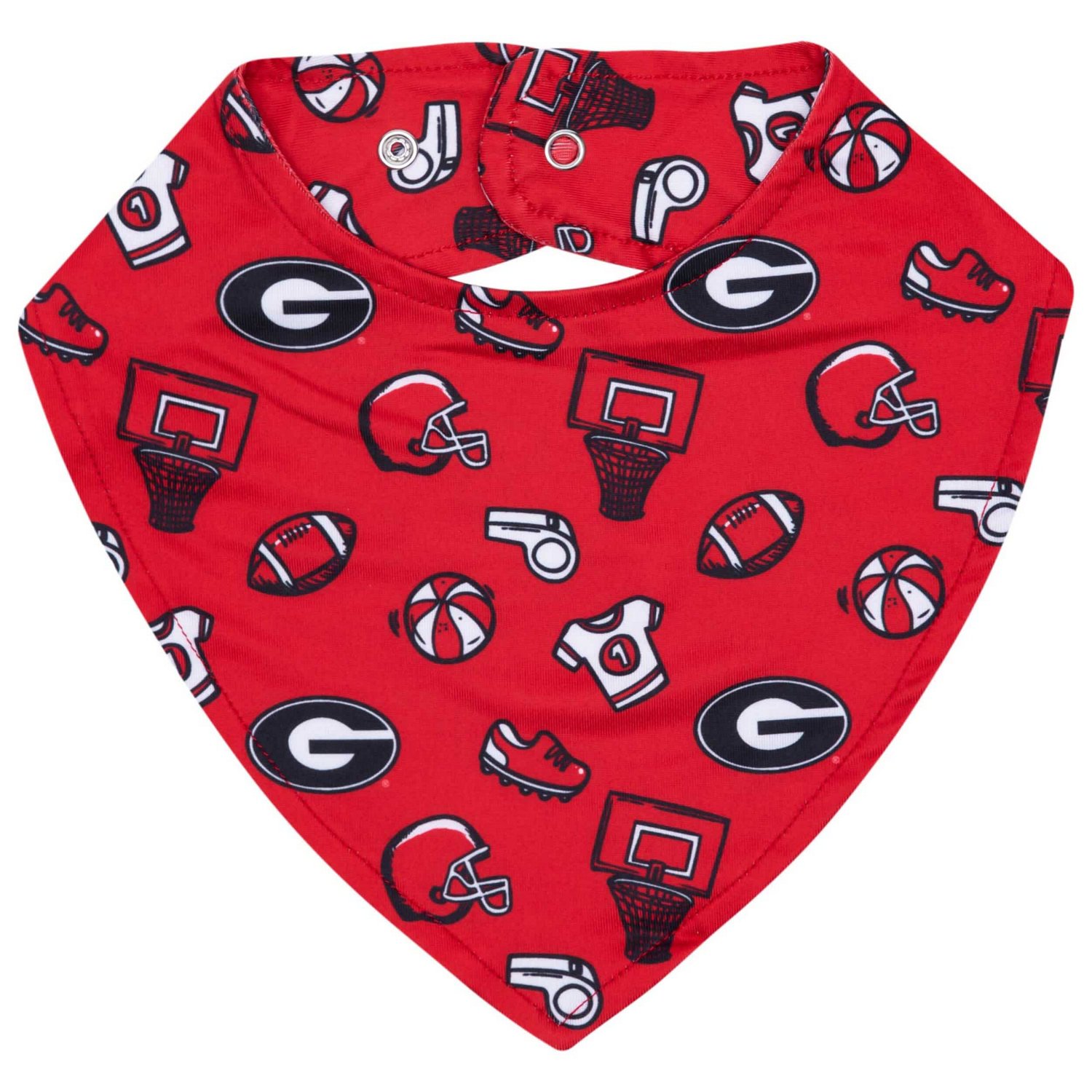 ZooZatz Georgia Bulldogs All Over Print Baby Bib