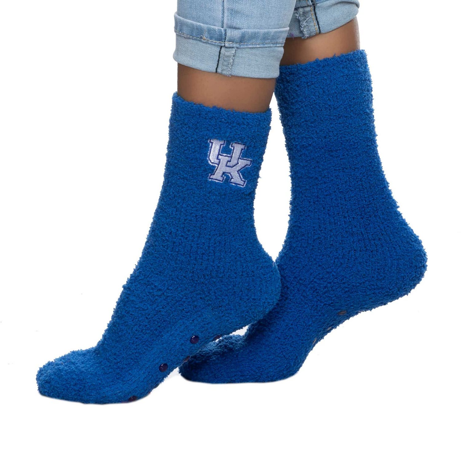 ZooZatz Kentucky Wildcats Fuzzy Team Crew Socks