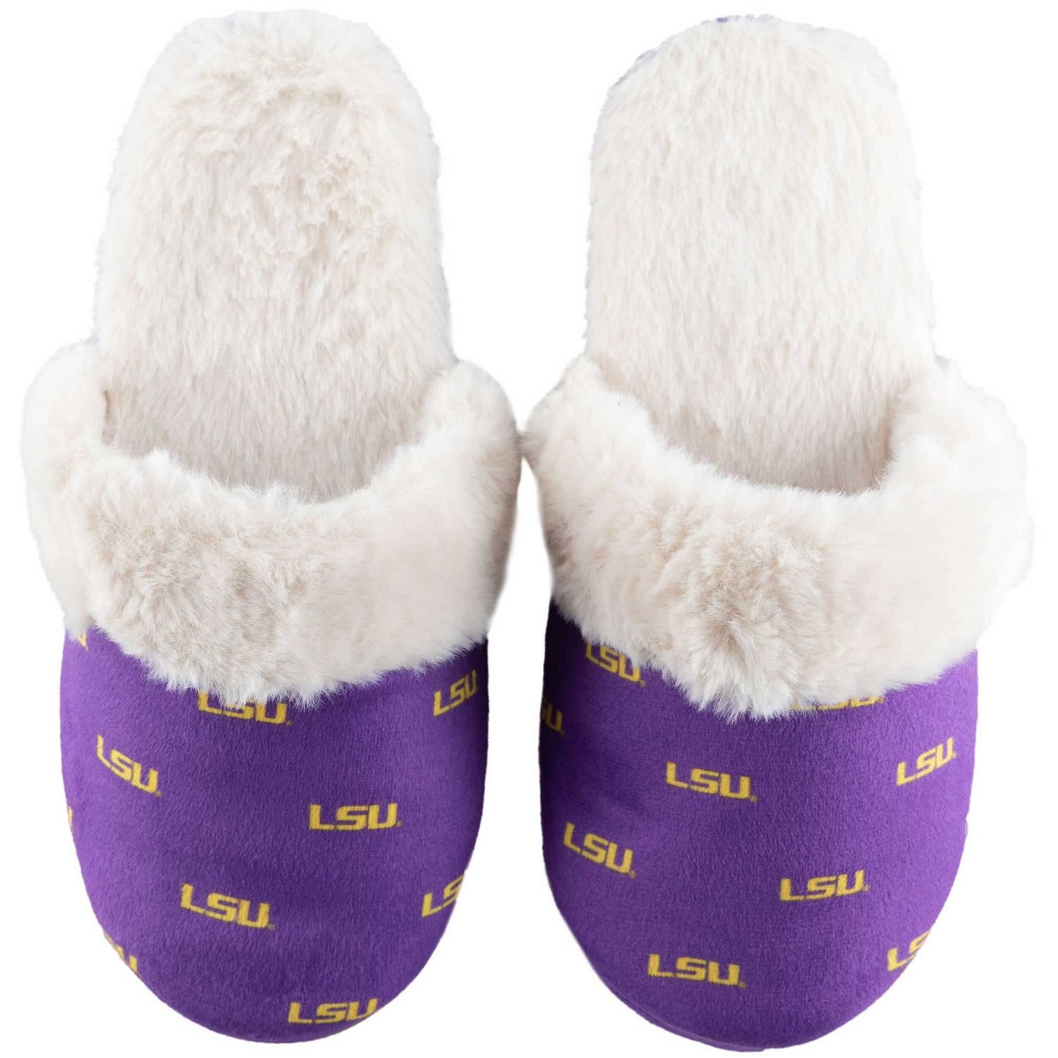 ZooZatz LSU Tigers Faux Fur Slippers