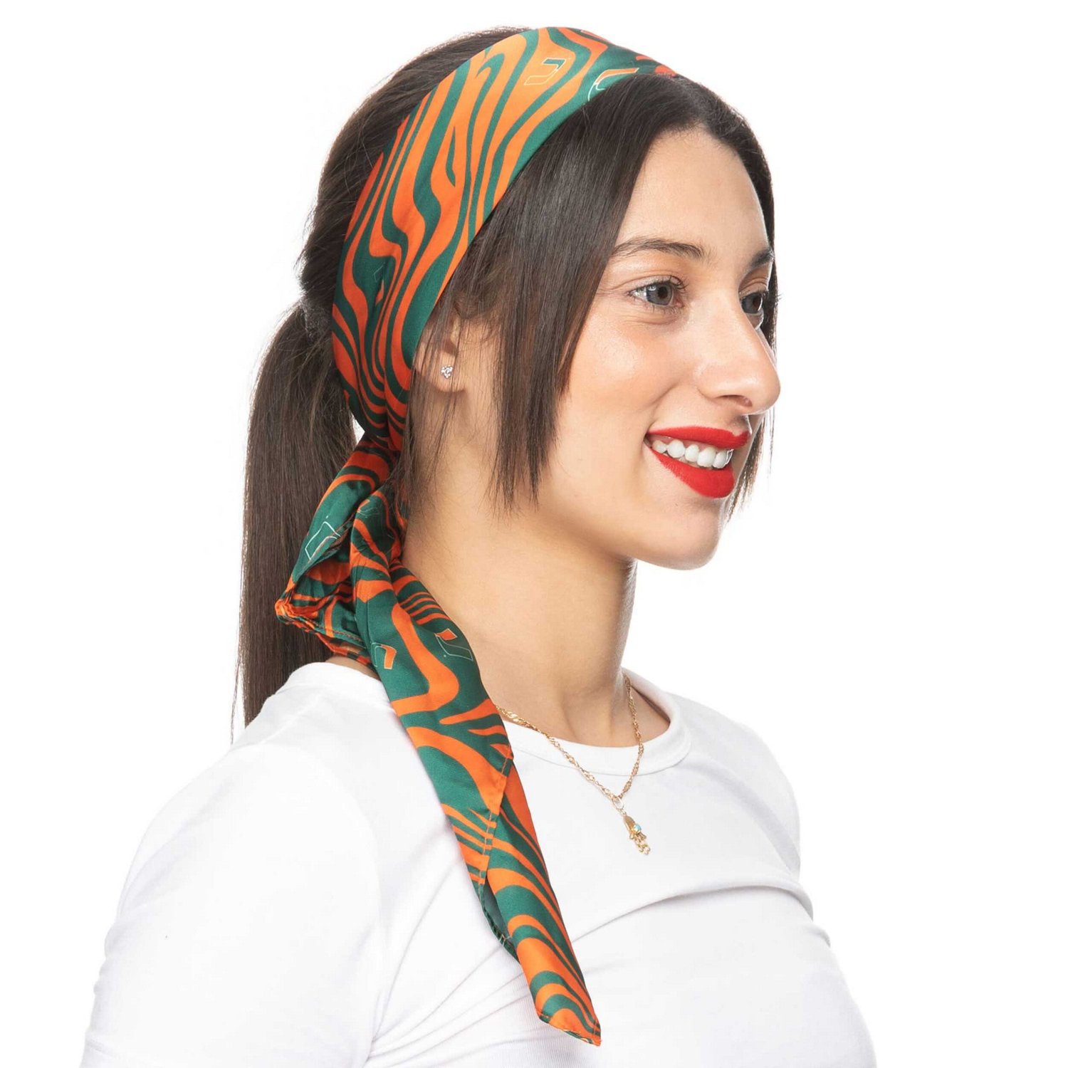 ZooZatz Miami Hurricanes Hair Scarf                                                                                              - view number 2