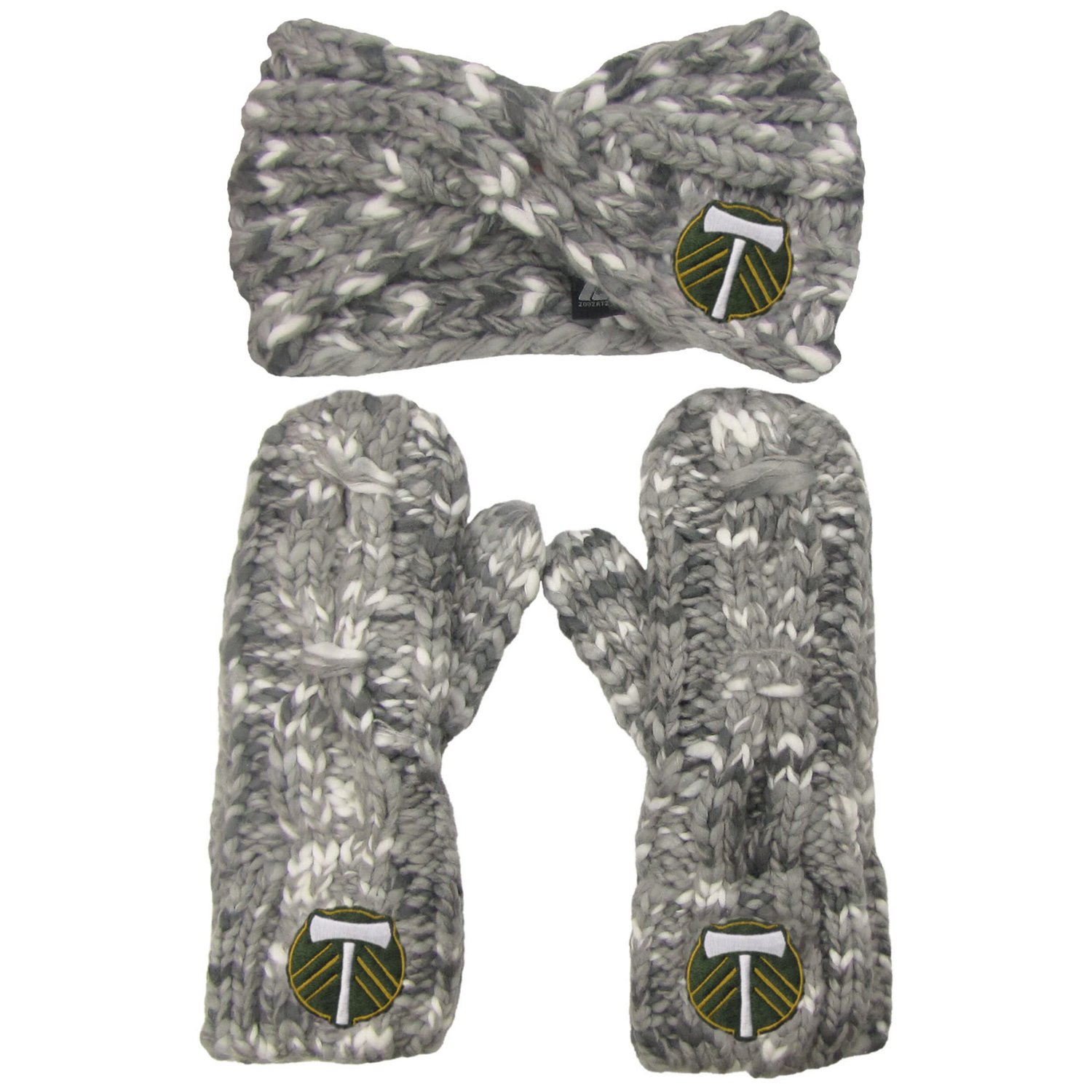 ZooZatz Portland Timbers Marled Headband and Mittens Set