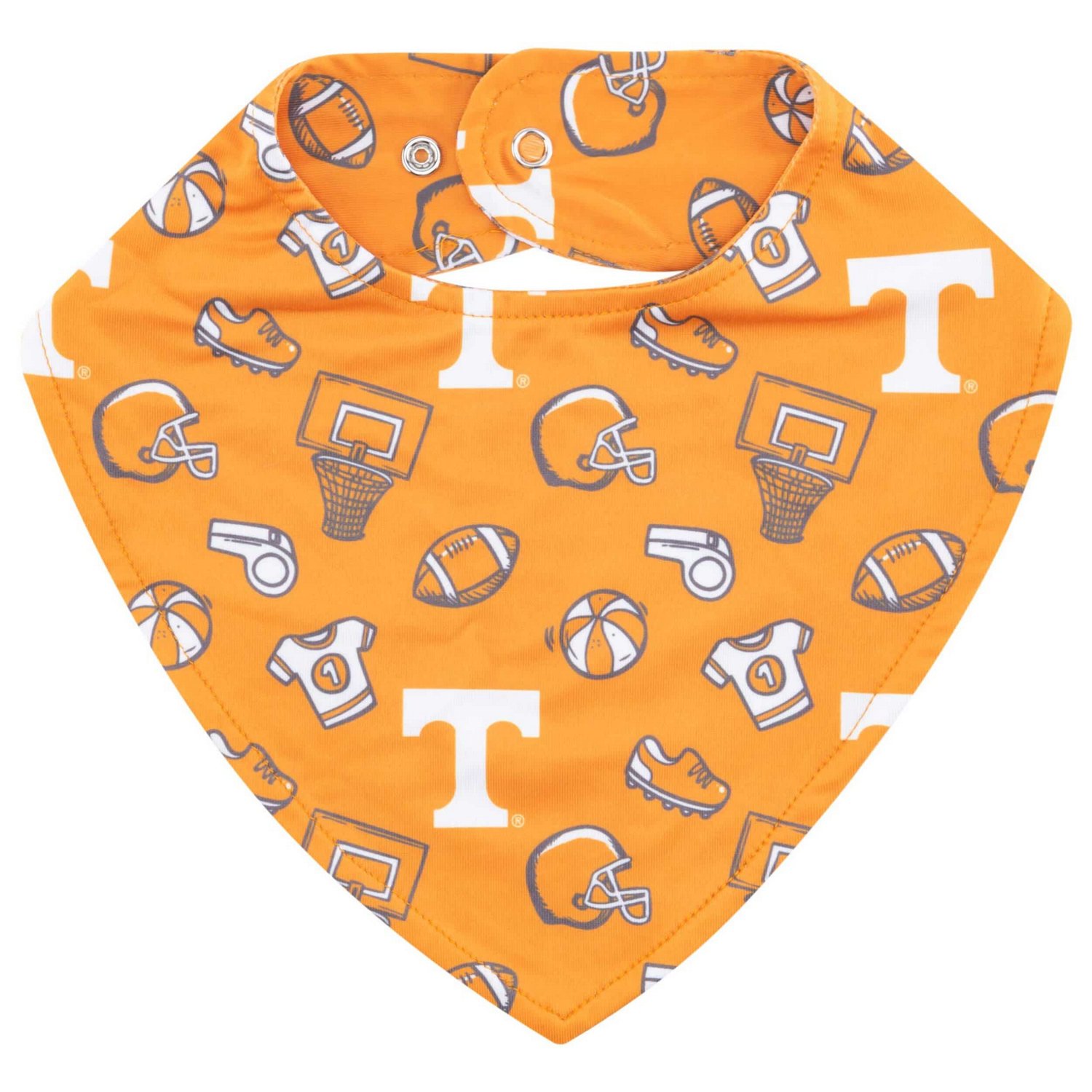 ZooZatz Tennessee Tennessee Volunteers All Over Print Baby Bib                                                                   - view number 1