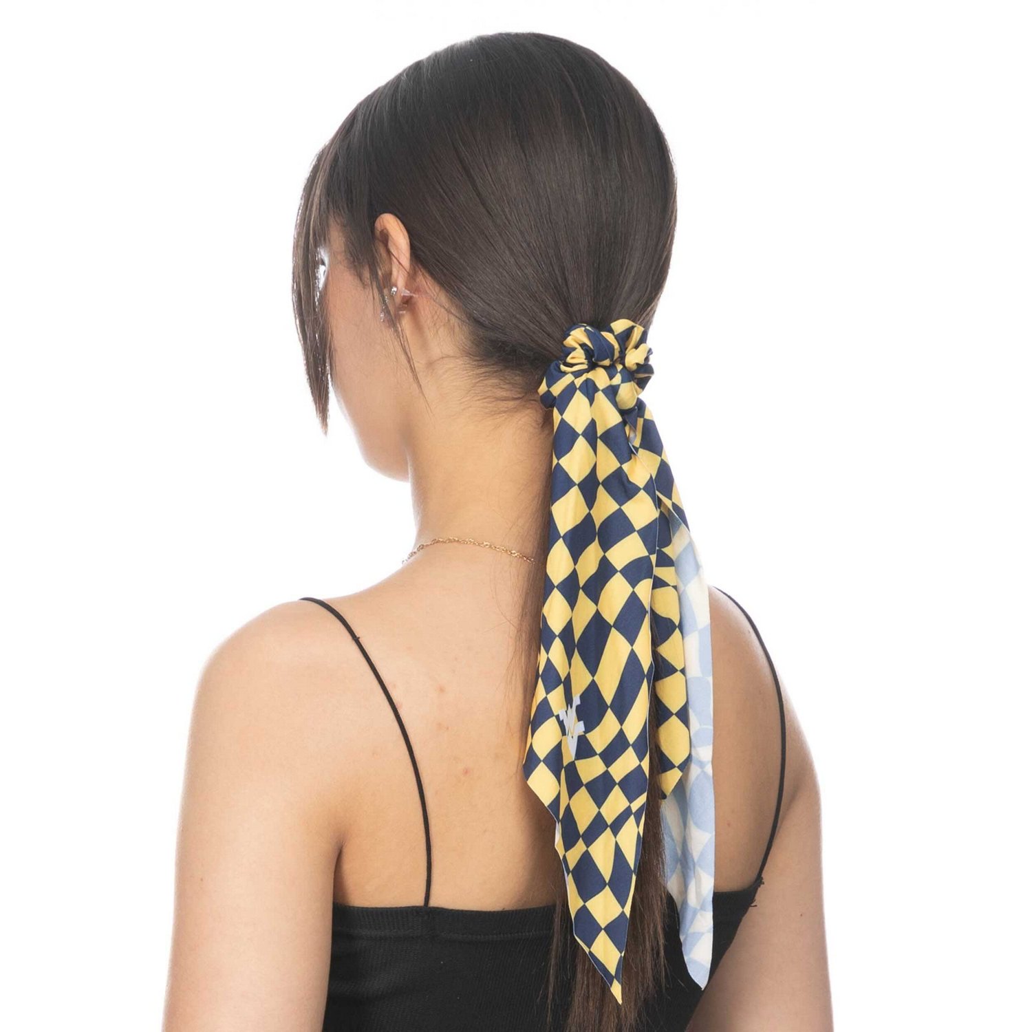 ZooZatz West Virginia Mountaineers Checkered Scrunchie Scarf - view number 2
