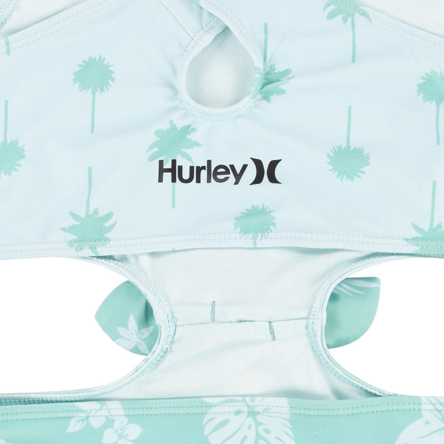 Hurley Girls' Floral Tie Front Monokini - view number 4