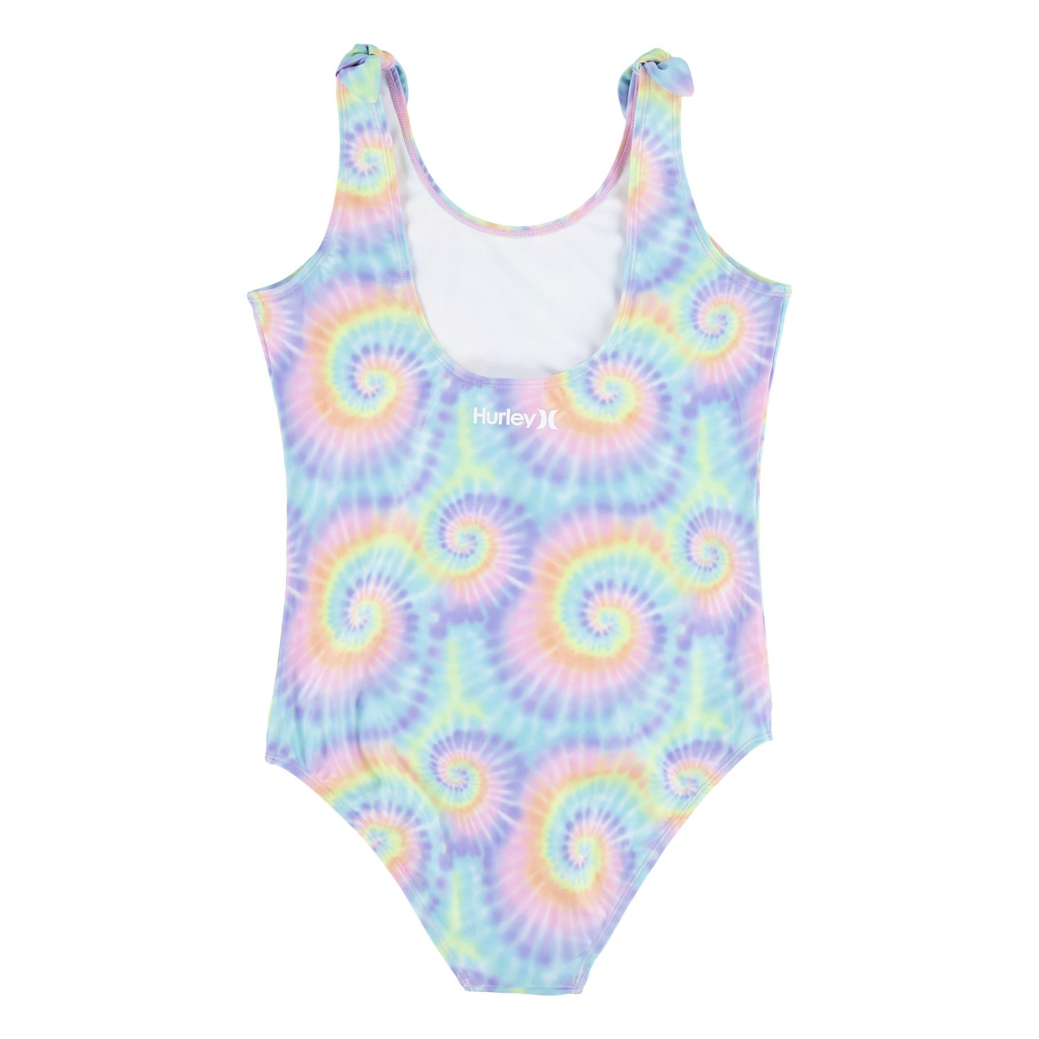Hurley Girls' Tie Dye Shoulder Tie 1-Piece Swimsuit - view number 2